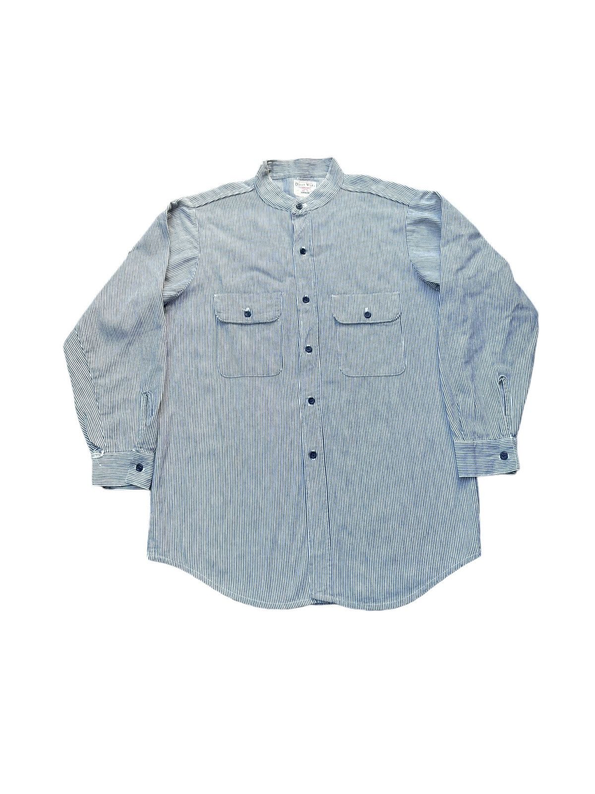 image of Archival Clothing x Coast Wide Vintage Coast Wide Hickory Shirt in Hickory Stripe (Size Medium)