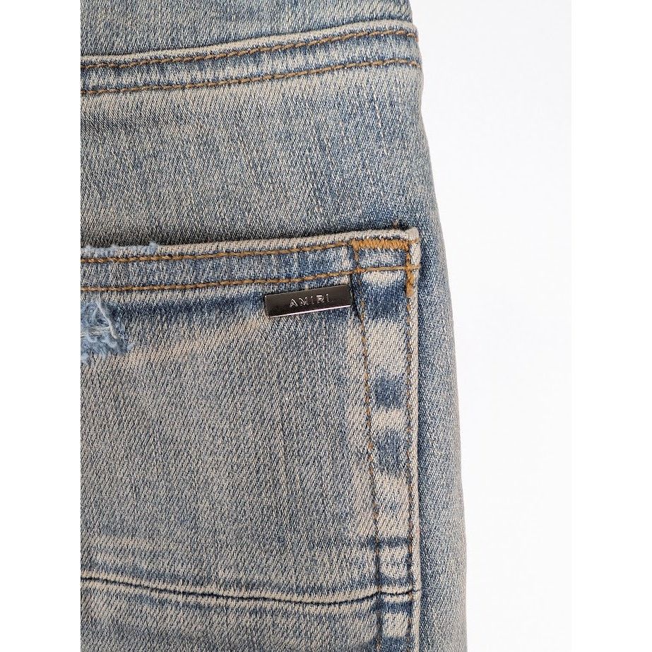 Amiri o1rshd1 MX1 Plaid Jeans in Clay Indigo Size US 30 / EU 46 - 18 Thumbnail