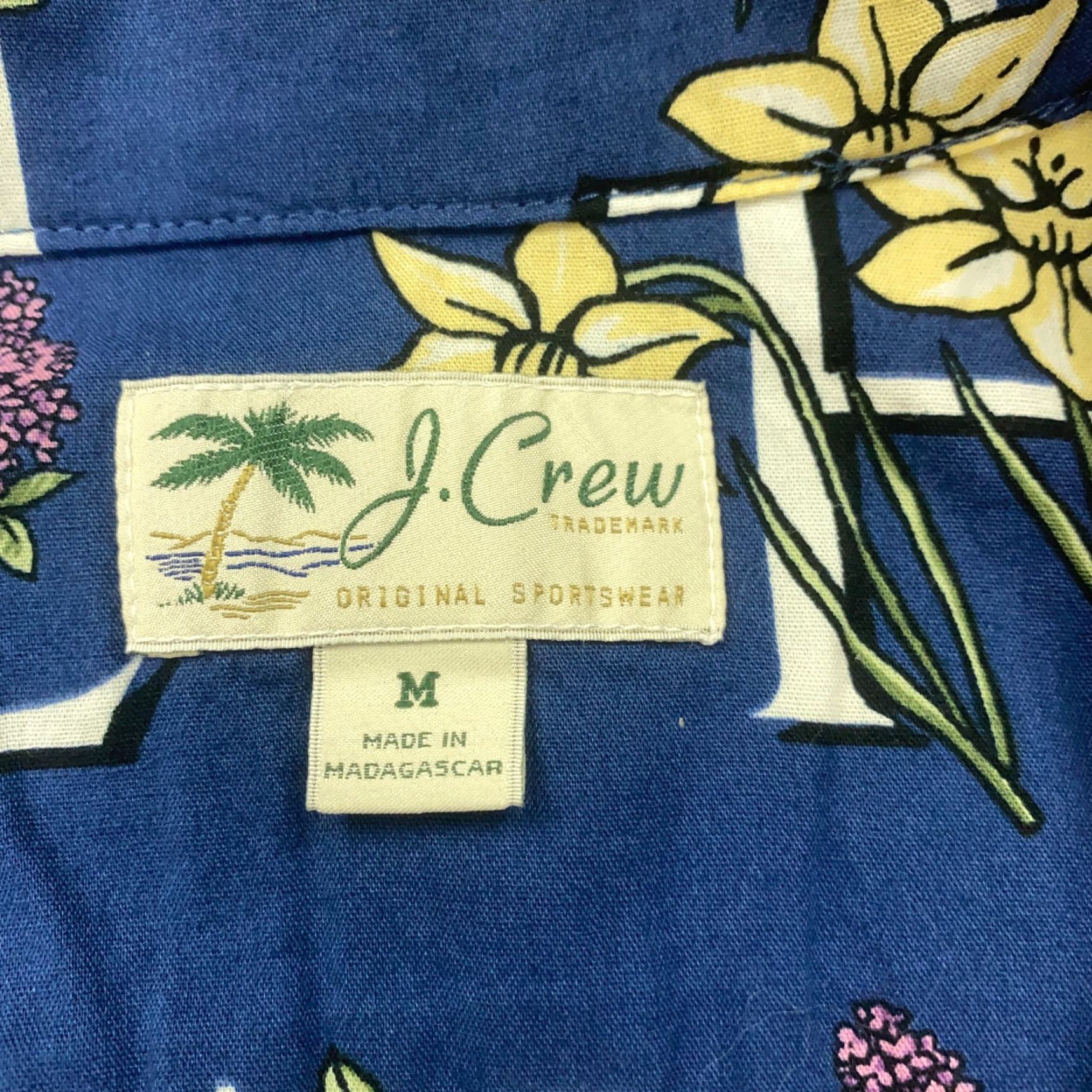 J.Crew J.CREW Camp Hawaiian Shirt Mens Medium Blue Floral Heat Wave Summer Beach Casual Shirt Size US M / EU 48-50 / 2 - 3 Thumbnail