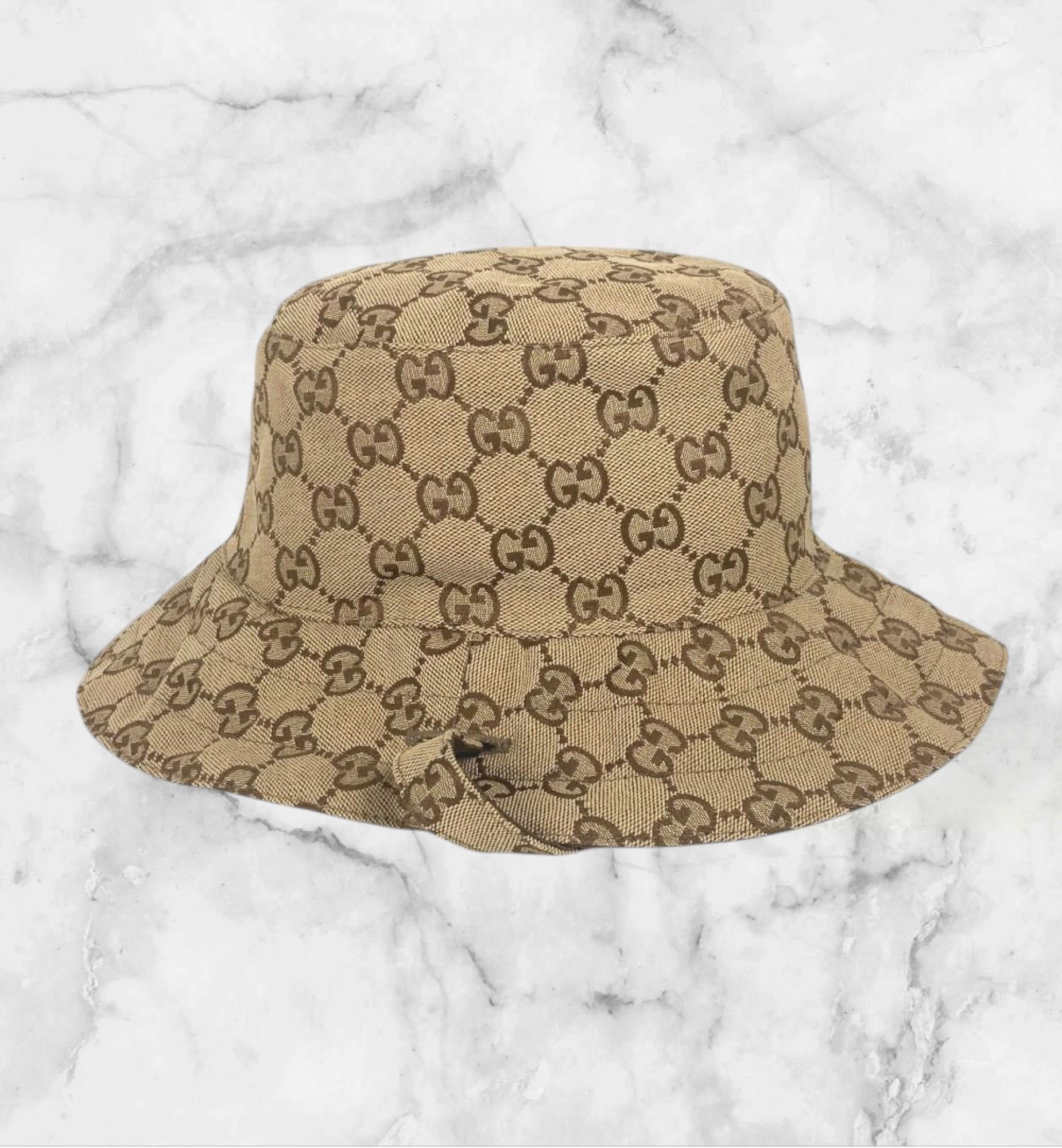 Gucci Gucci GG Monogram Reversible Stripe Bucket Hat Size ONE SIZE - 4 Thumbnail