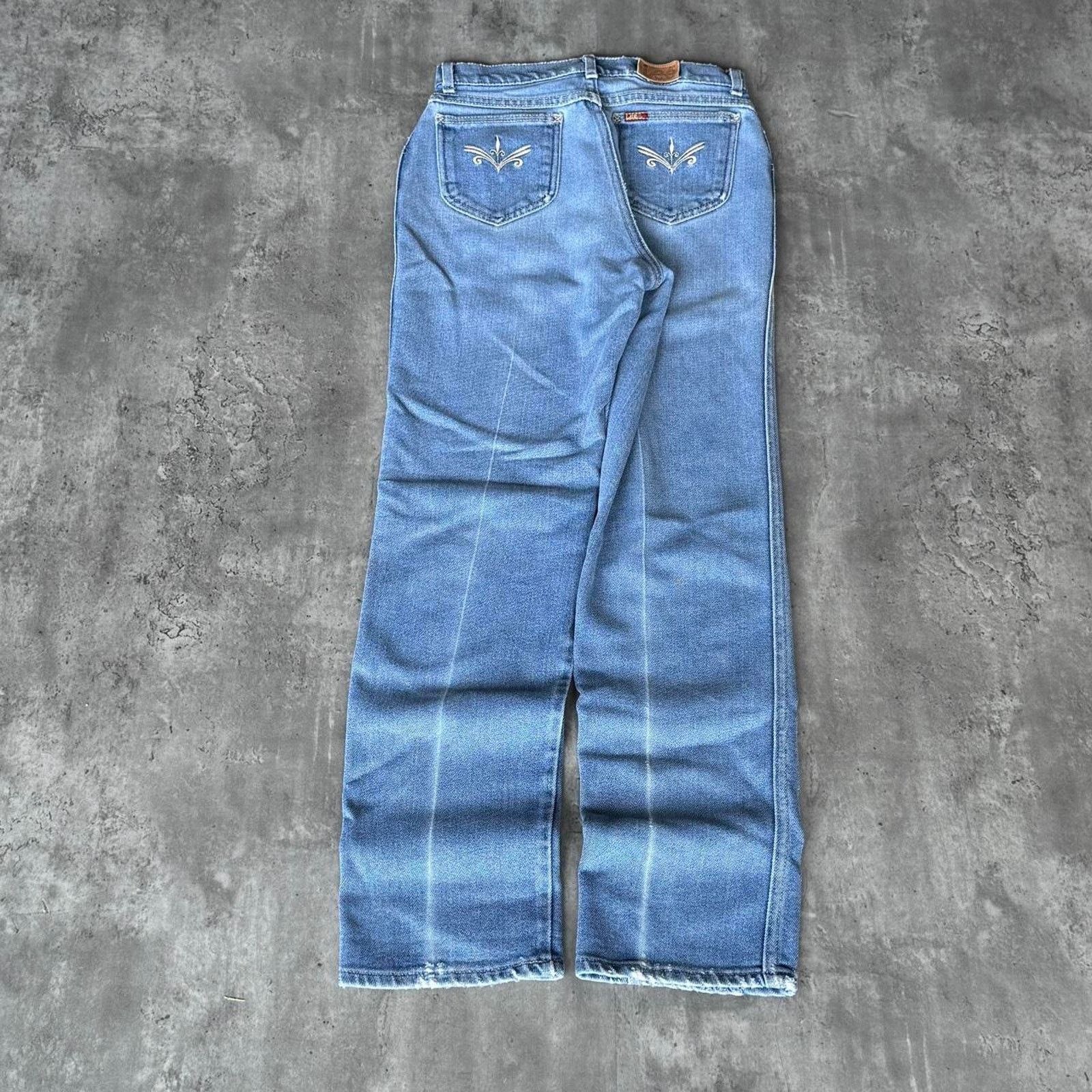 Japanese Brand × Lee × Vintage Vintage Y2K Lee Embroidered Denim Jeans Size 26" / US 2 / IT 38 - 1 Thumbnail