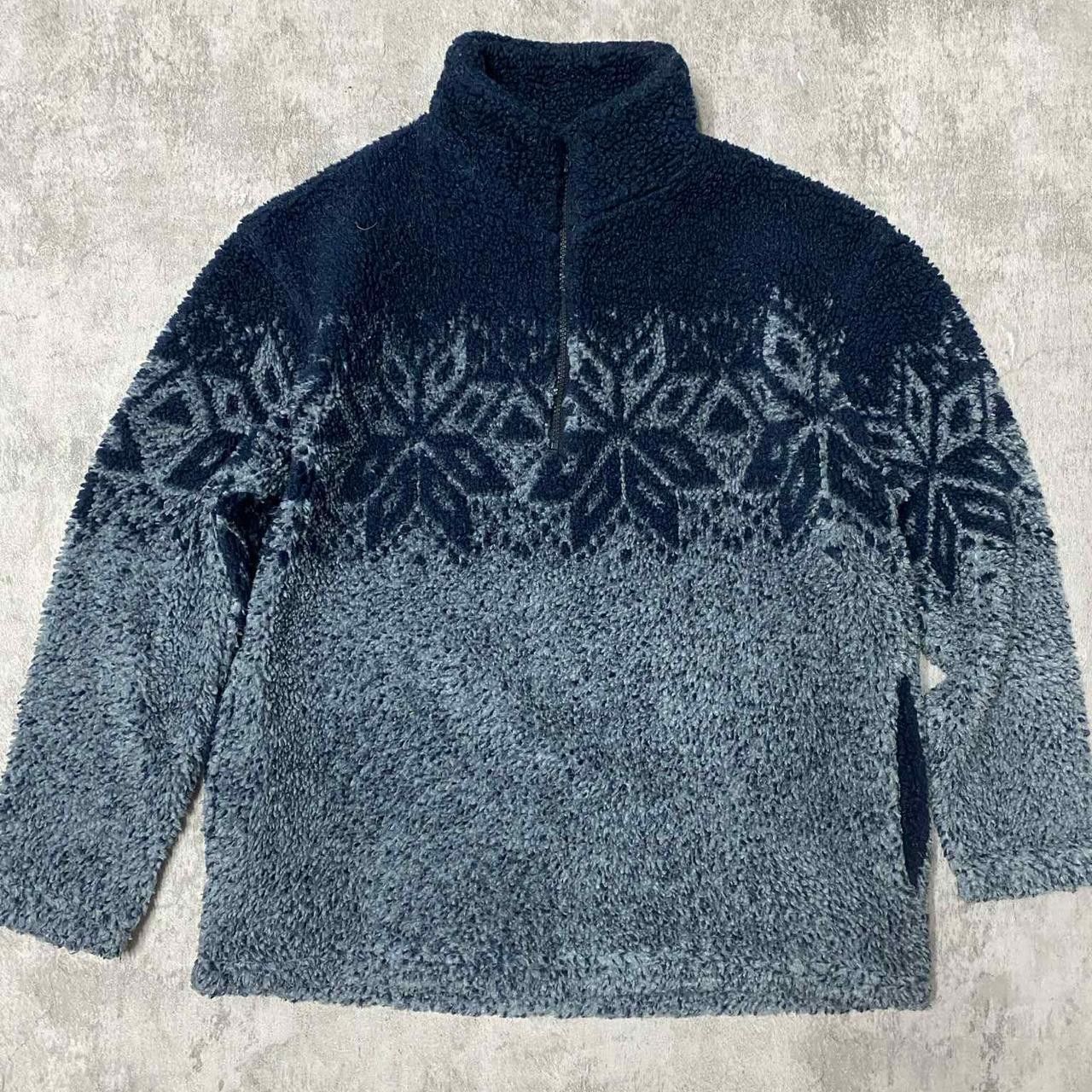 Other Navy blue and grey 1/4 zip fleece sweater #winter #outdoor Size US M / EU 48-50 / 2 - 1 Thumbnail