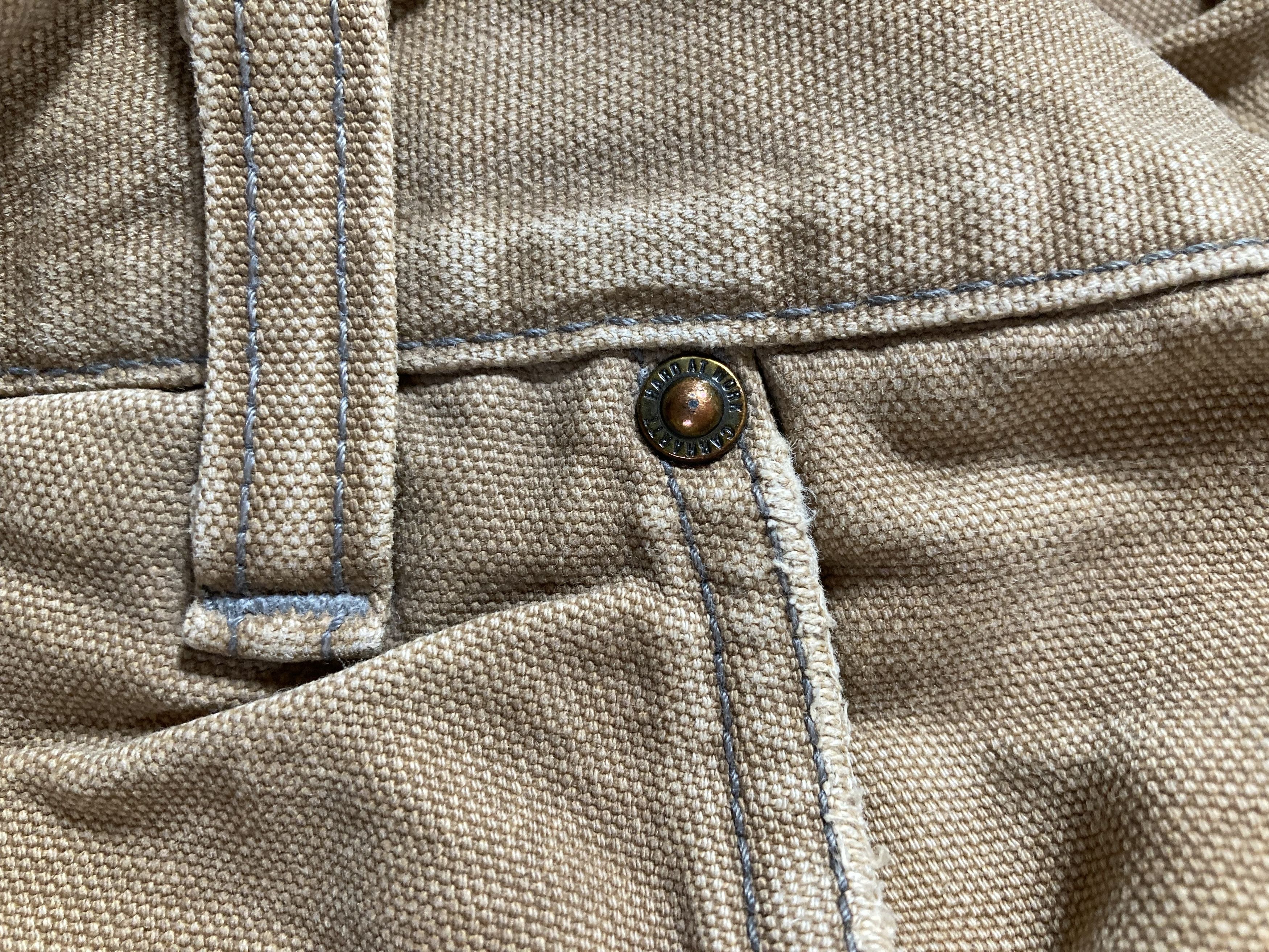 Carhartt Vintage Distressed Thrashed Carhartt Logger Work Pants Size US 40 / EU 56 - 8 Thumbnail