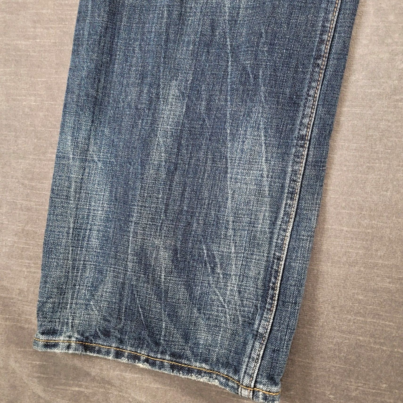 American Eagle Outfitters American Eagle Mens Bootcut Jeans Blue Wash 36x31 Size 34 Inseam 32 Distressed Size US 36 / EU 52 - 4 Thumbnail