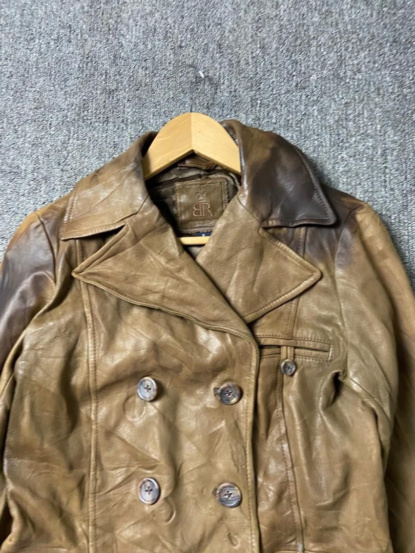 Banana Republic Banana Republic Double Breasted Leather Jacket (202) Size US S / EU 44-46 / 1 - 10 Thumbnail