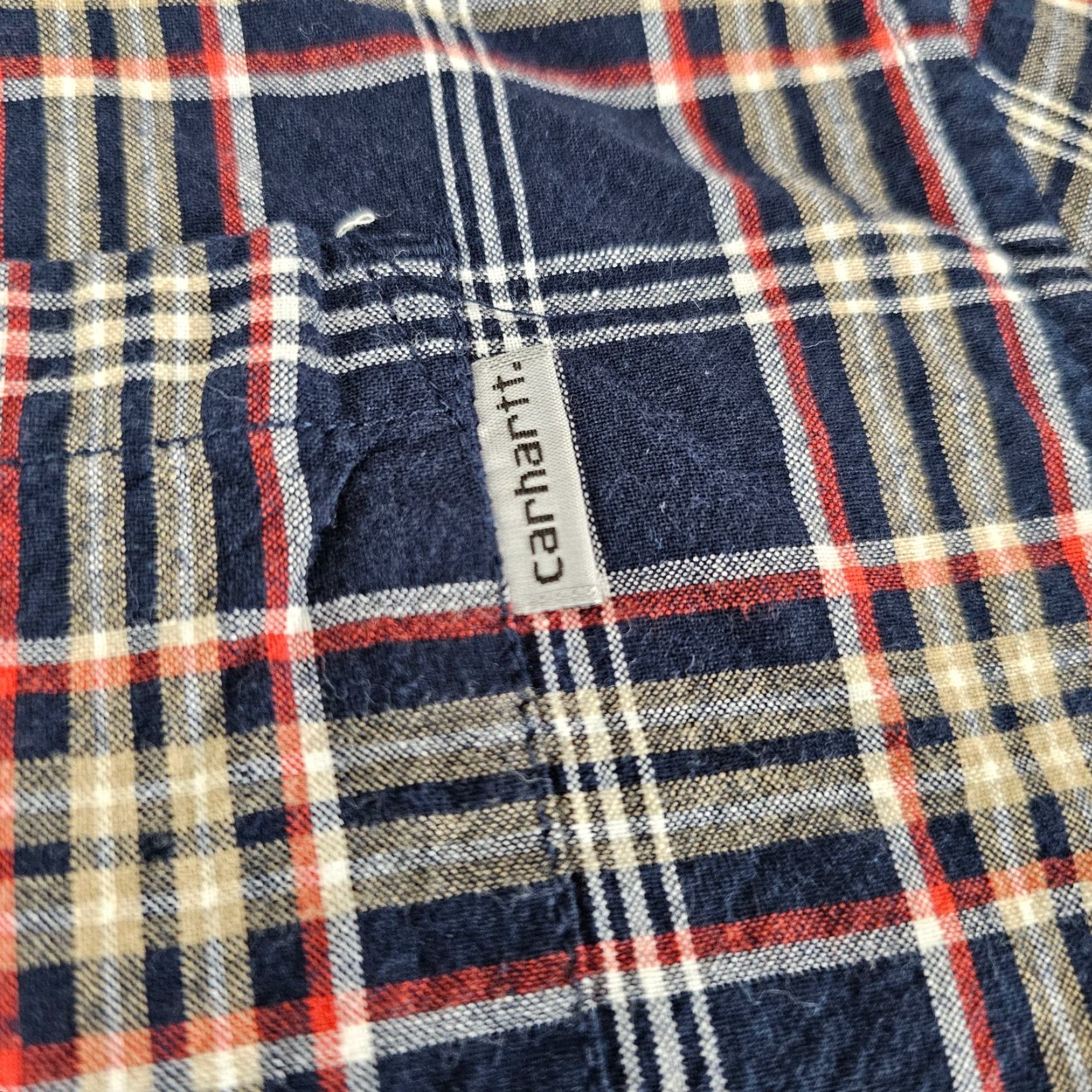 Carhartt Carhartt Shirt Mens Extra Large Blue Plaid Regular Fit Workwear Cotton Button Up Size US XL / EU 56 / 4 - 3 Thumbnail