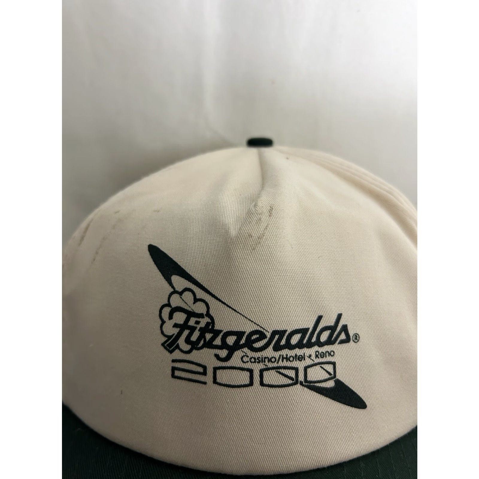 Vintage VINTAGE Fitzgeralds Casino Hat SnapBack Nissin Green Beige Adjustable Men Size ONE SIZE - 6 Thumbnail
