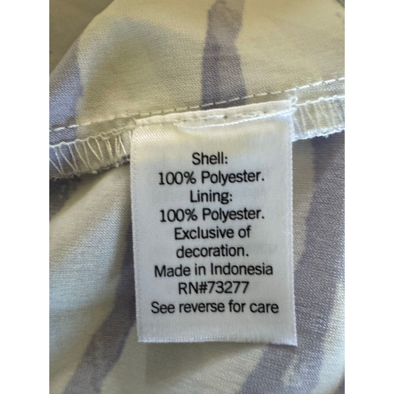 Nine West Nine West One Shoulder Blouse Lavender Zebra Print Peplum L Size L / US 10 / IT 46 - 9 Thumbnail