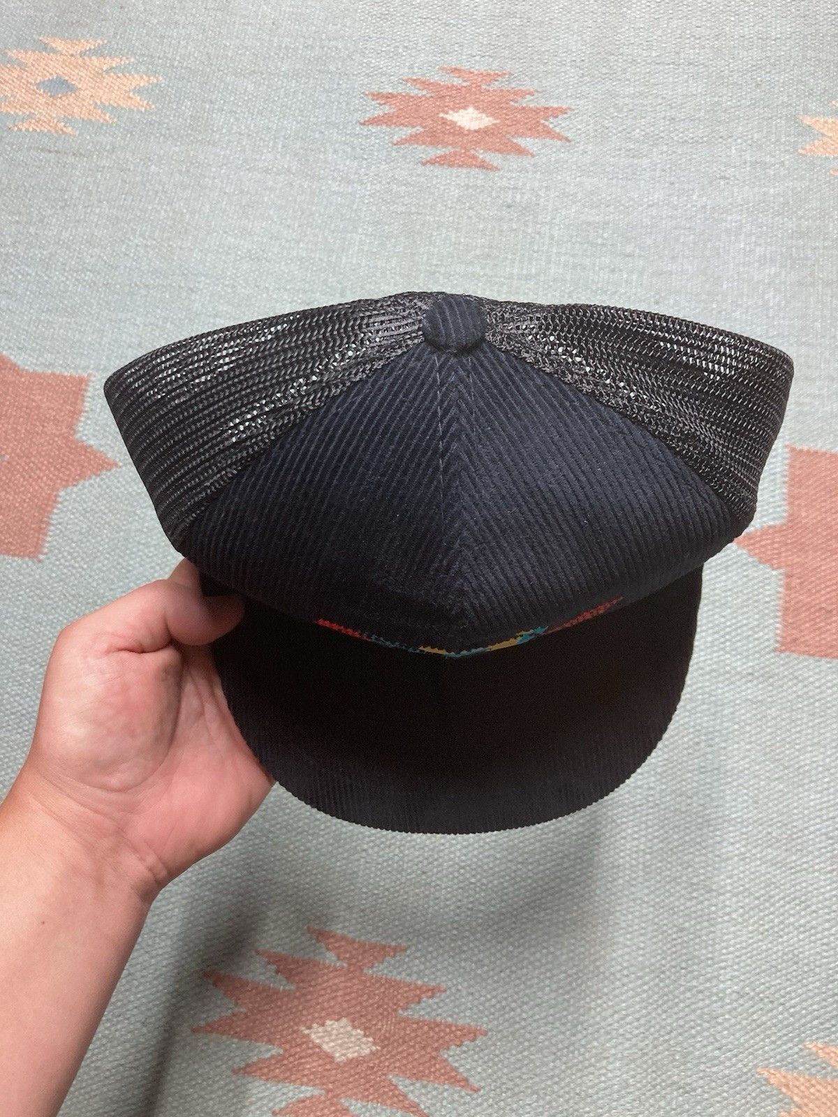 Vintage vtg 80s trucker hat O’Brien skis black corduroy NOS SnapBack Size ONE SIZE - 3 Thumbnail
