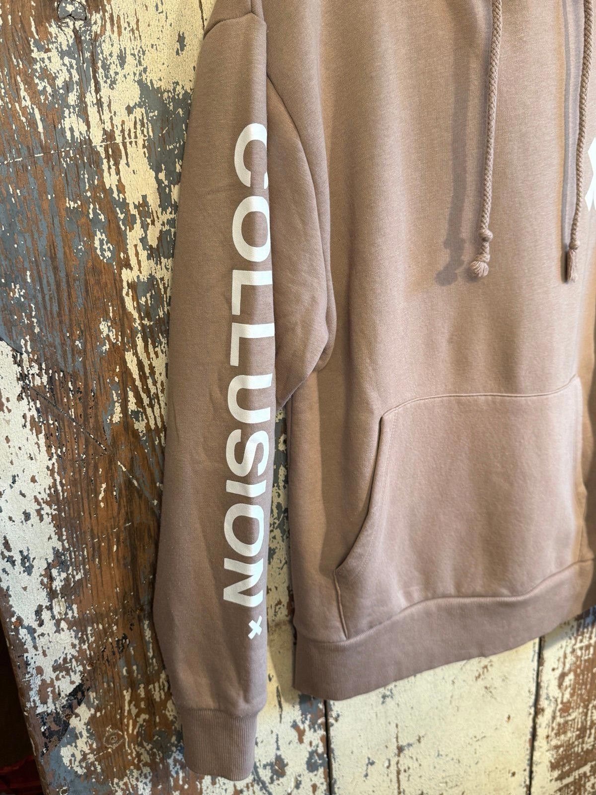 Designer COLLUSION unisex logo hoodie in brown/tan, size small Size US S / EU 44-46 / 1 - 4 Thumbnail
