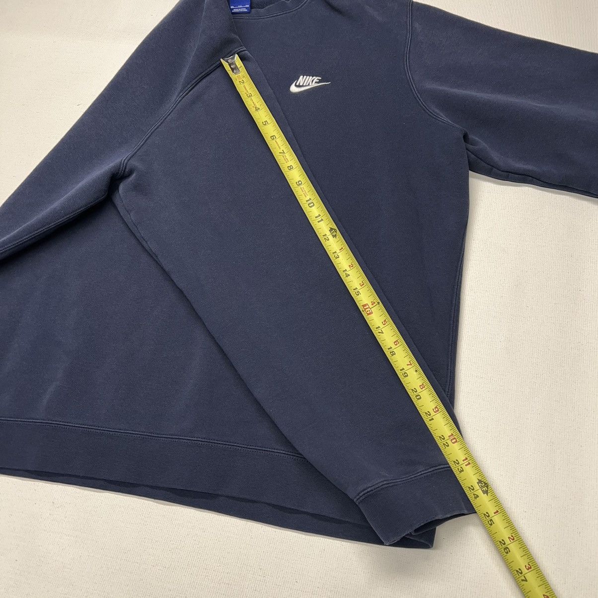 Nike Nike Crewneck Sweatshirt Blue Swoosh Logo Sweater Y2K Size US XXL / EU 58 / 5 - 20 Thumbnail