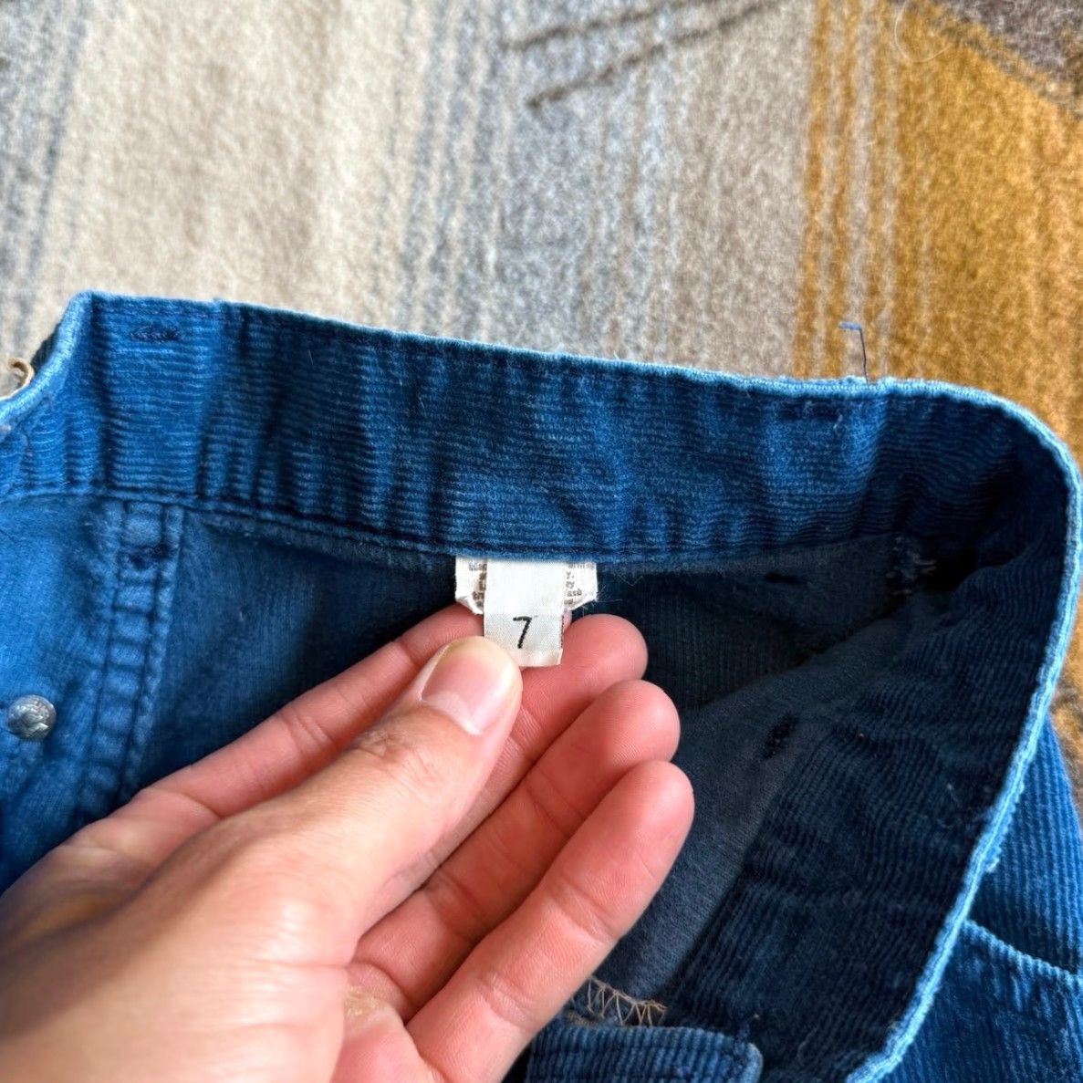 Levi's VINTAGE Levi's Women's Corduroy Pants Blue 25x31 Regular Inseam 31 80s 80s USA Corduroy Pants White Tab Rare Girls Womens Size 42" / US 20 - 5 Thumbnail