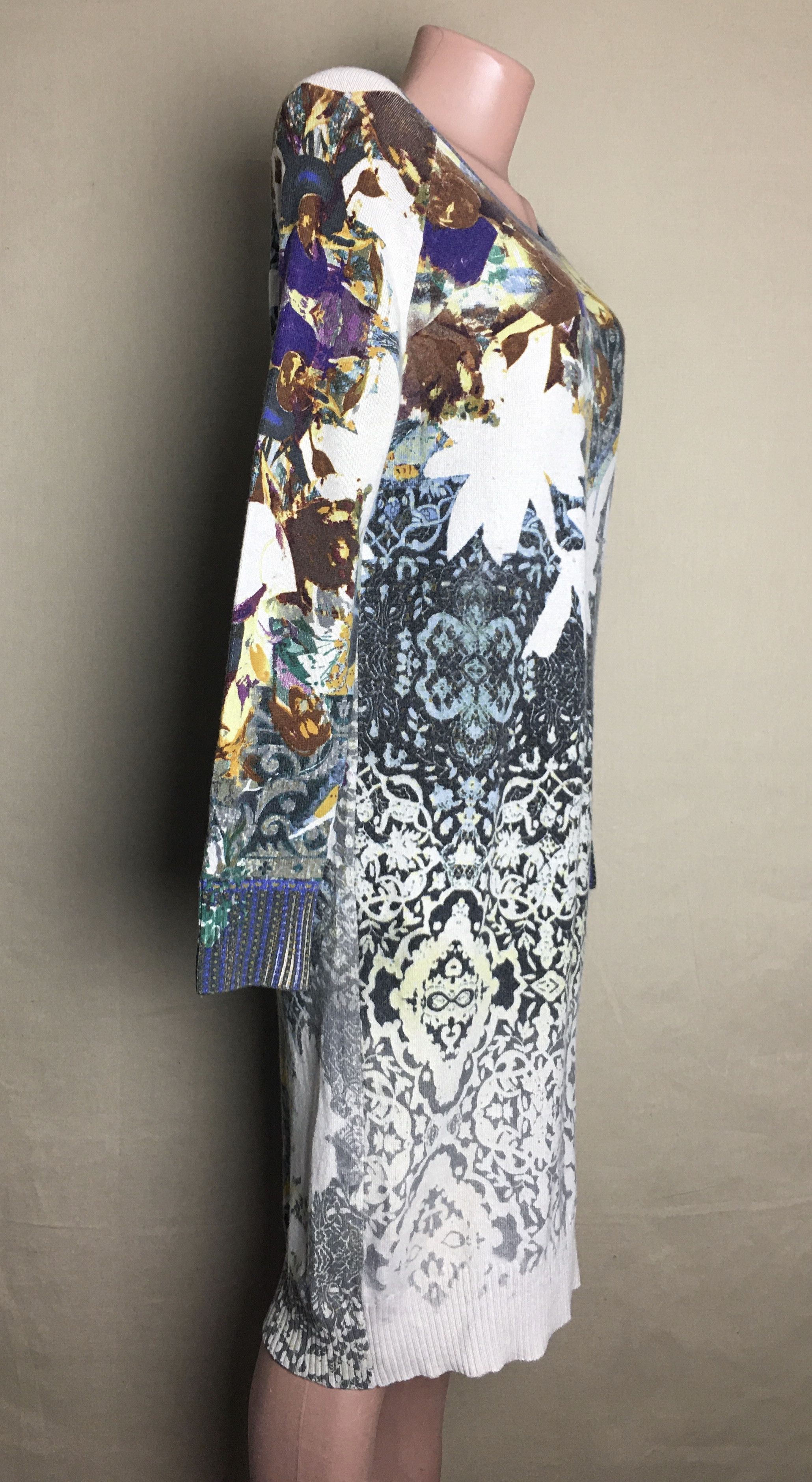 Etro ETRO Milano Wool Cashmere Floral Dress IT 42 Size M / US 6-8 / IT 42-44 - 3 Thumbnail