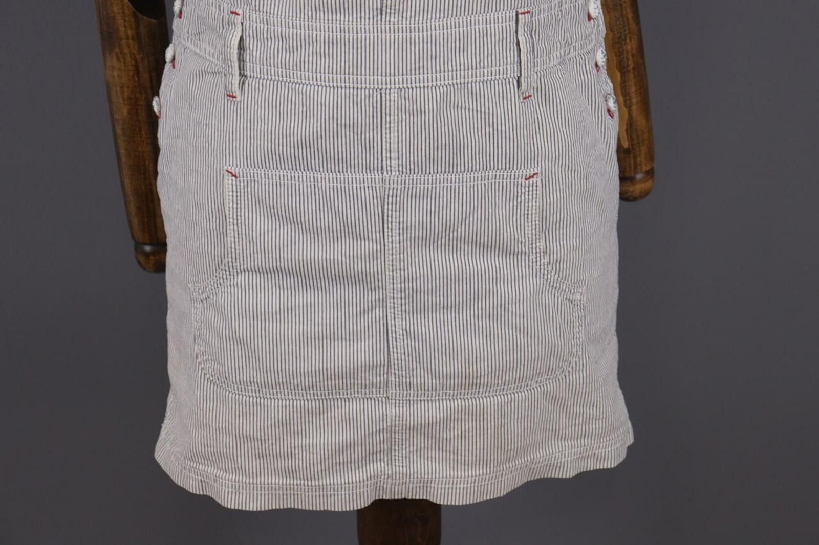 Saint James Saint James Gray Pinstripe Tunic Knee Dress Size USA 6 Size M / US 6-8 / IT 42-44 - 3 Thumbnail