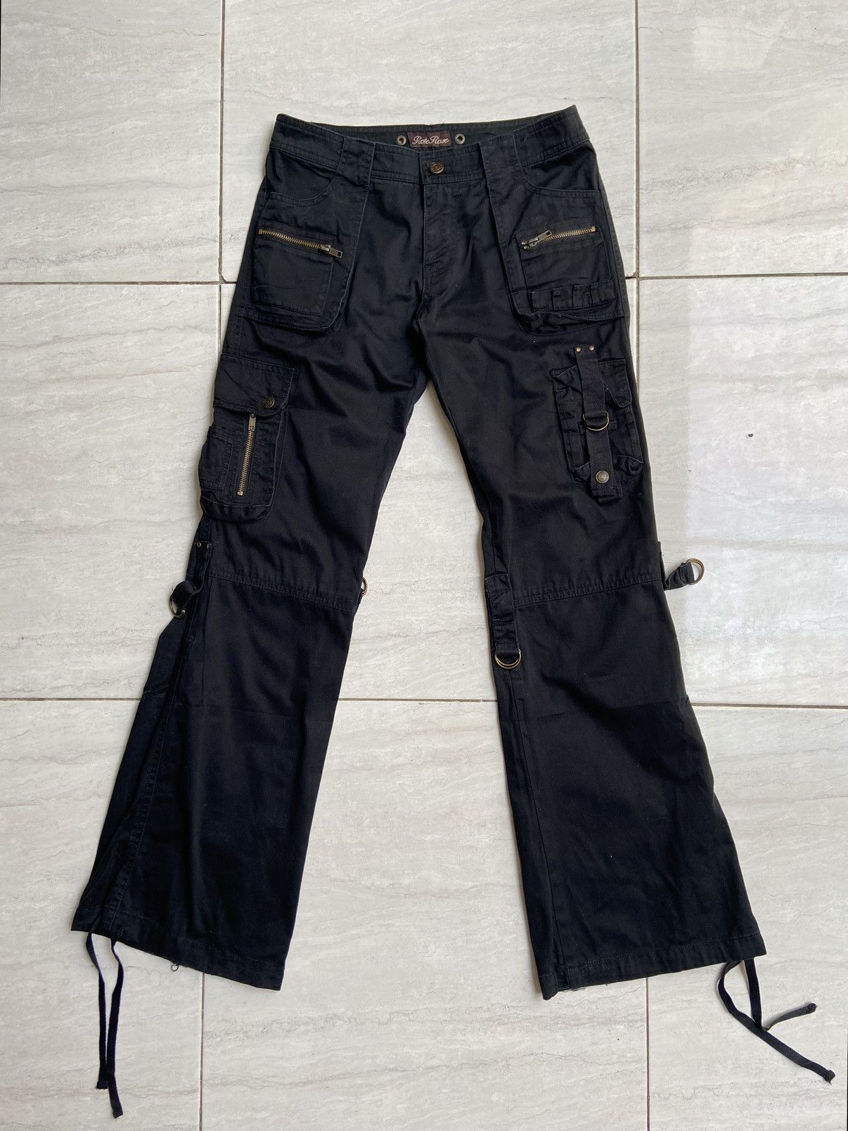 Designer × Japanese Brand ROTE ROSE Black Long Pants Size US 28 / EU 44 - 7 Thumbnail