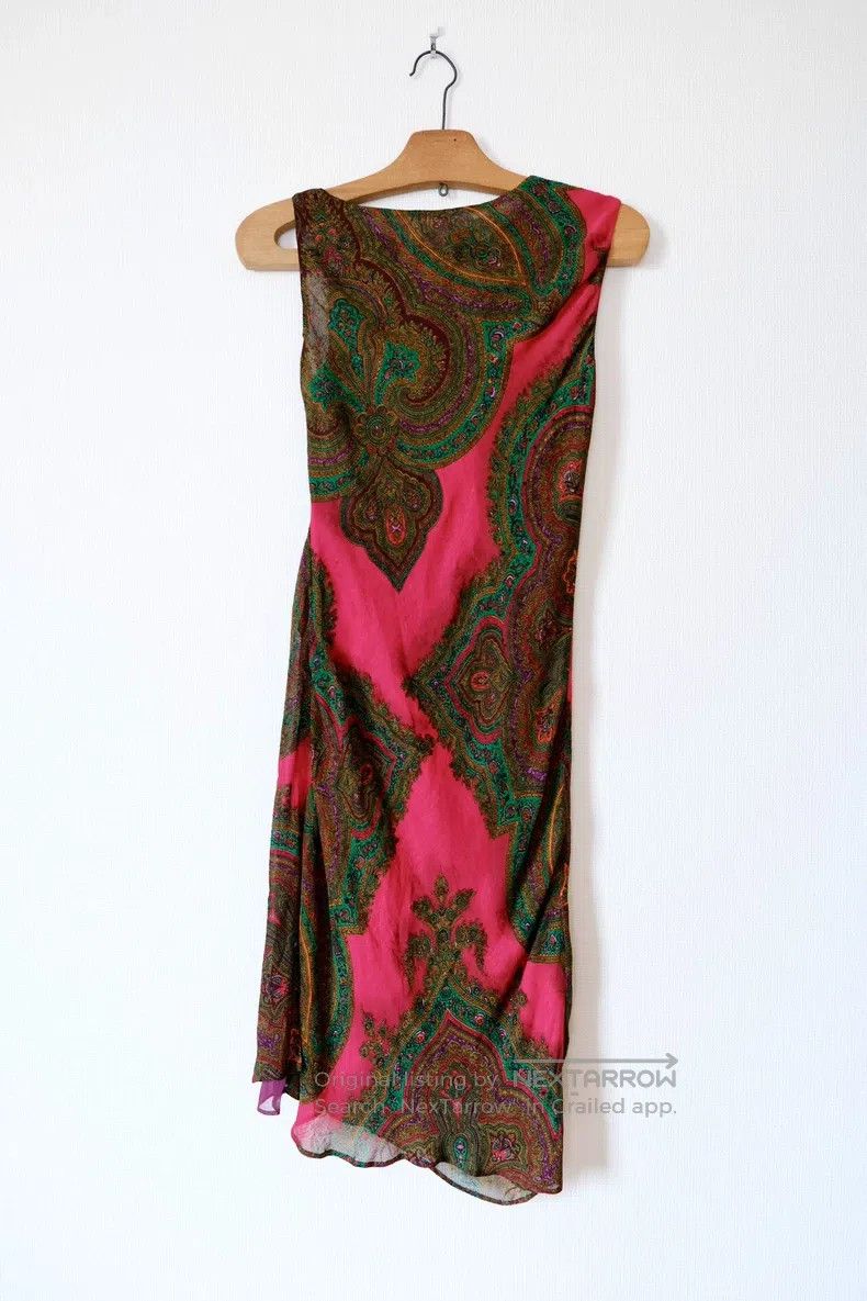Kenzo Kenzo Paisley Cashew Pattern Linen Vintage Dress Size XS / US 0-2 / IT 36-38 - 5 Thumbnail
