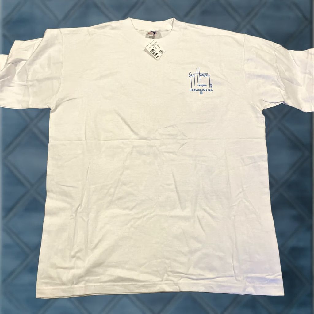 Vintage VINTAGE Sun Island T-Shirt Men L White Double-Sided Norwegian Sea x Guy Harvey Blue Marlin Graphic Print Crew Neck Short Sleeve Mens Size US L / EU 52-54 / 3 - 1 Thumbnail