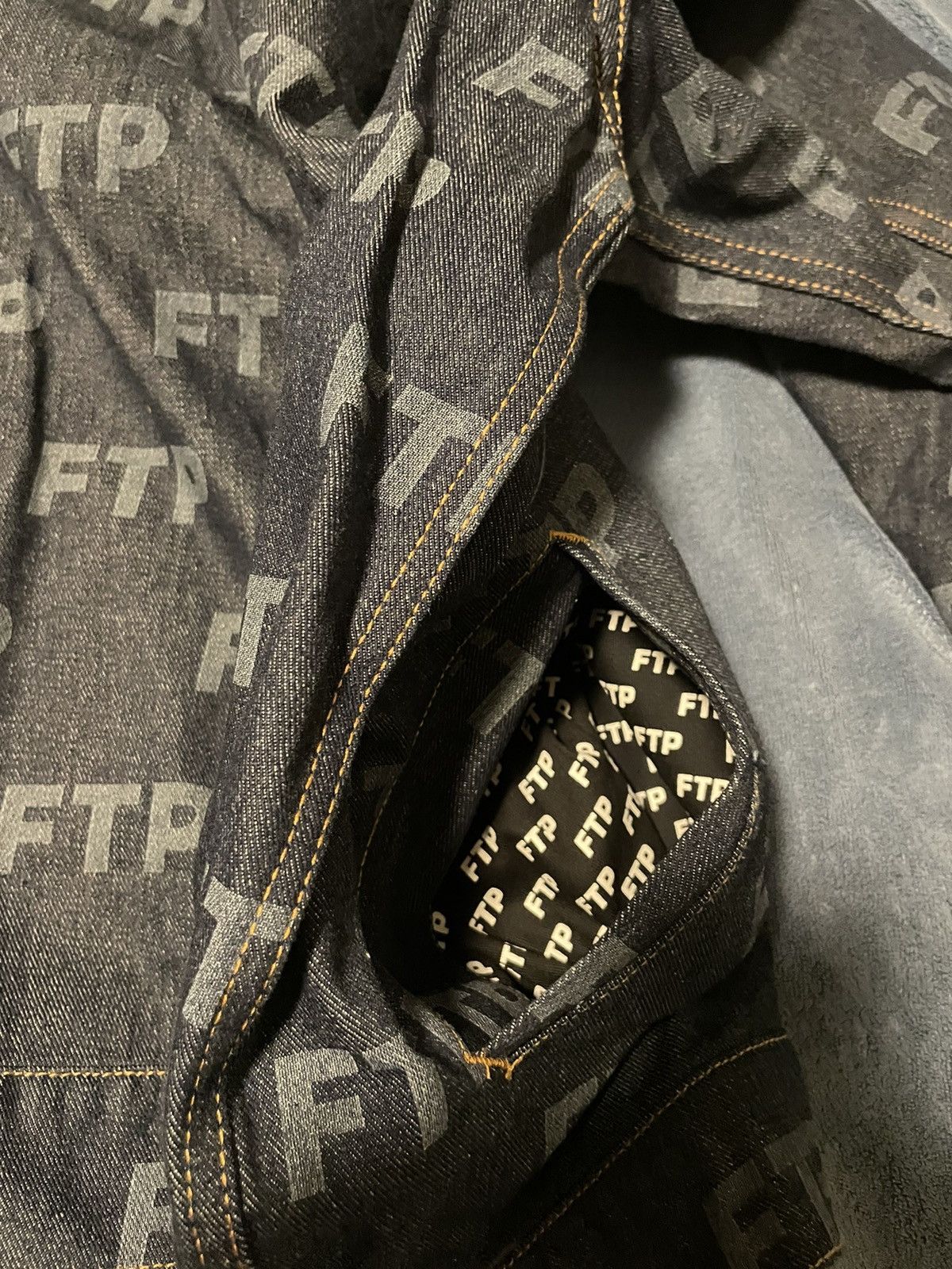 Fuck The Population Ftp all-over indigo jacket bleu Size US XXL / EU 58 / 5 - 4 Thumbnail