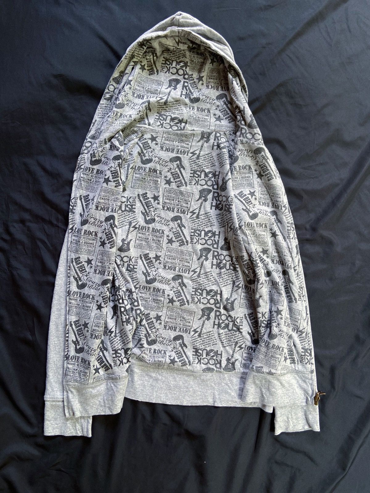 Isamu Katayama Backlash JAPANESE LOVE ROCK REVERSIBLE ZIP HOODIE Size US S / EU 44-46 / 1 - 9 Thumbnail