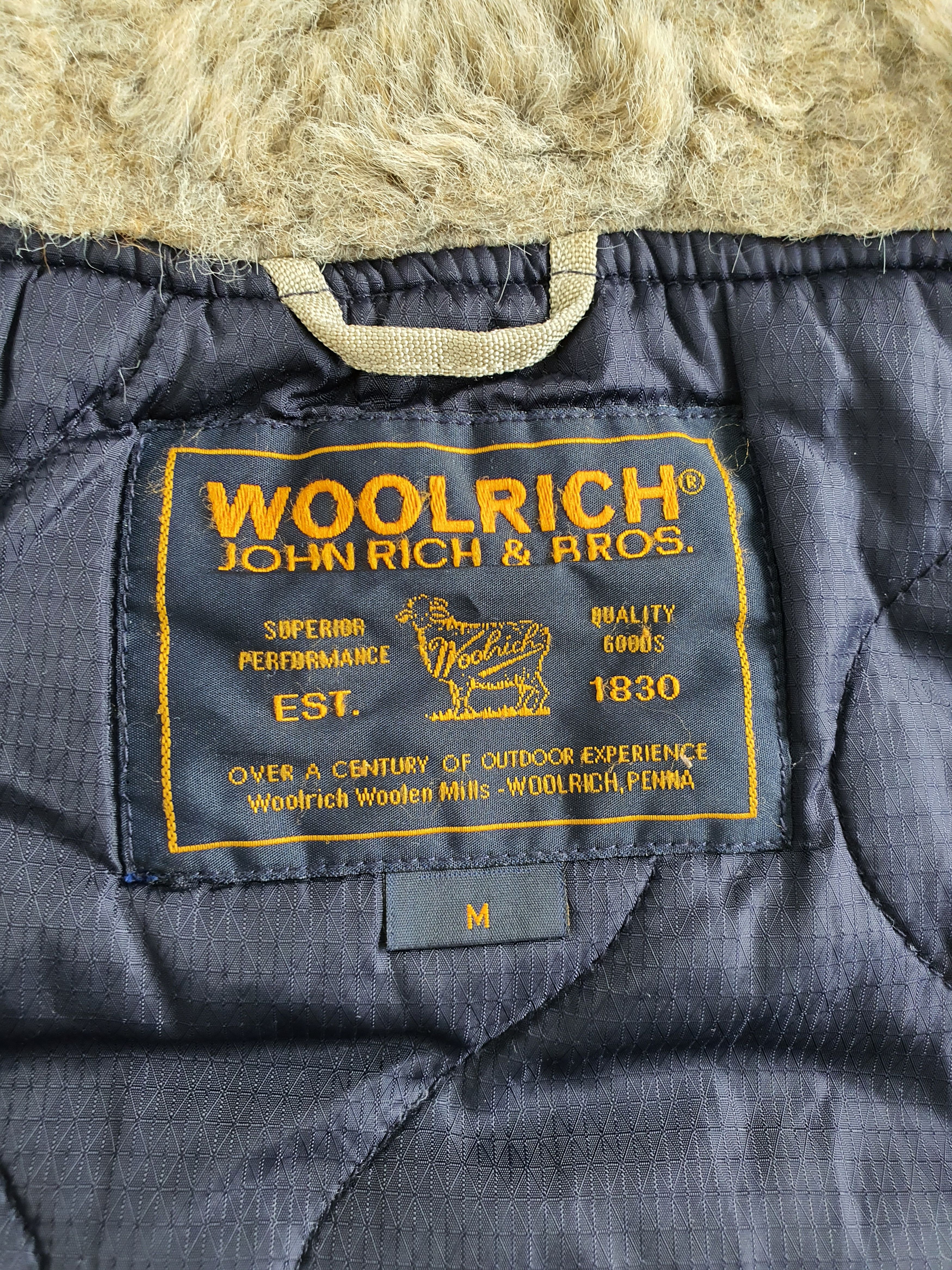 Woolrich Woolen Mills N2B Thermolite Hooded Bomber Jacket w Faux Fur Trim Size M / US 6-8 / IT 42-44 - 5 Thumbnail