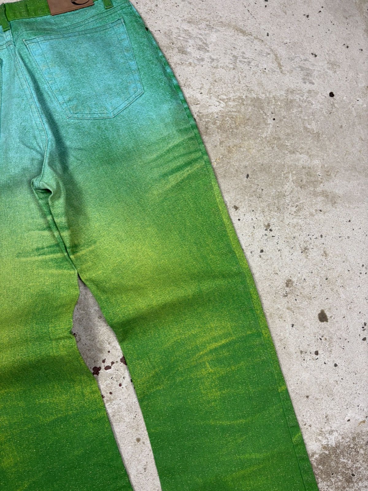 Just Cavalli Vintage 2000s Roberto Just Cavalli Psychodelic Flare Pants Size 27" / US 4 / IT 40 - 16 Thumbnail