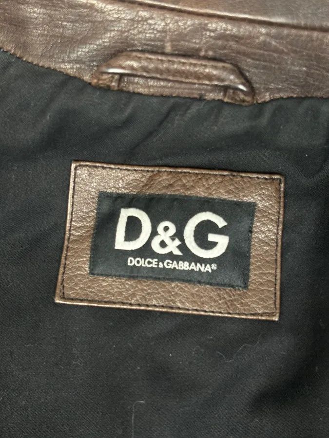 Dolce & Gabbana 2000s Dolce & Gabbana Brown Leather Rodeo Jacket Size US M / EU 48-50 / 2 - 11 Thumbnail