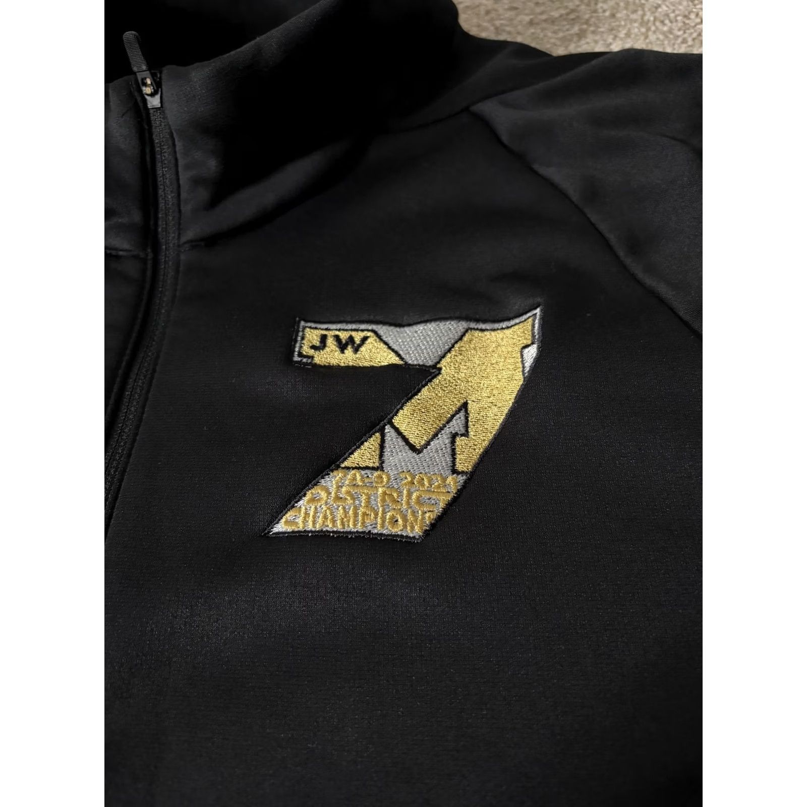 Nike Nike Dri-FIT Shirt Mens Large Black 1/4 Zip Mock Neck JW 2022 District Champions Size US L / EU 52-54 / 3 - 4 Thumbnail