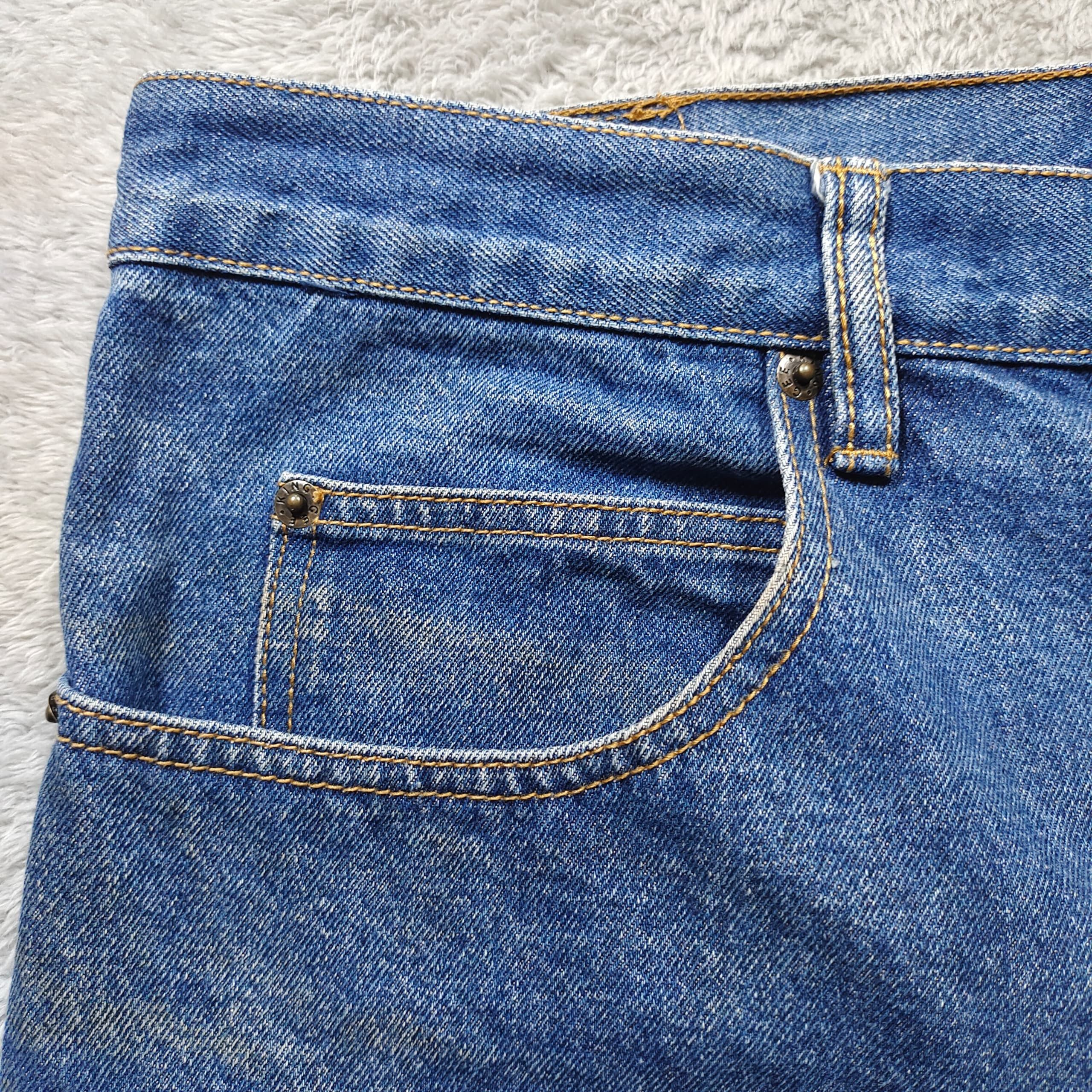 Fubu × JNCO × Southpole DISTRESSED Y2K KINGGEE KNEE REFLECTOR JEANS PANT Size US 39 - 9 Thumbnail