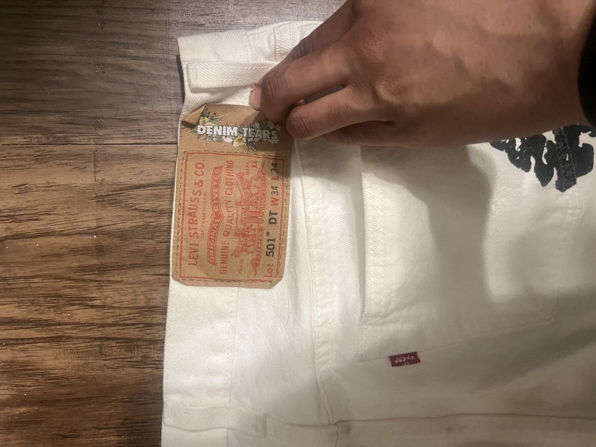 DENIM TEARS Used Denim Tears White Jean Pants Size US 34 / EU 50 - 7 Thumbnail