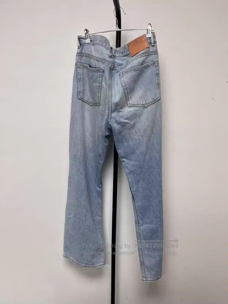 Acne Studios Acne Studios Painted Wide Leg Mid Rise Loose Denim Pants Size US 32 / EU 48 - 2 Thumbnail