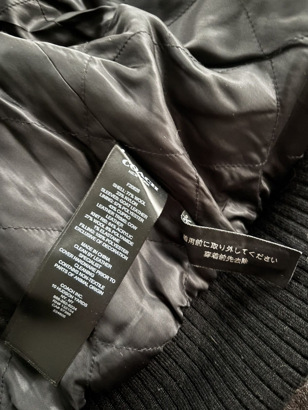 Coach Vintage Coach Varsity Leather Jacket Size XS / US 0-2 / IT 36-38 - 4 Thumbnail