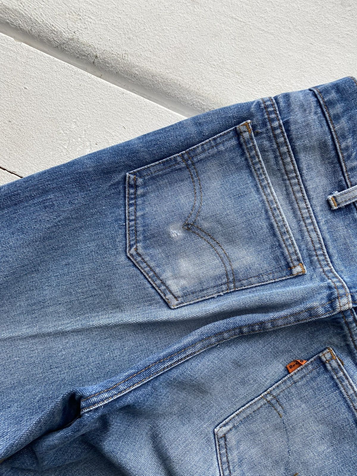 Levi's Vintage Clothing 90s vntg Levi’s Orang Tab Light Wash Denim Jeans Faded Blue Size US 32 / EU 48 - 18 Thumbnail