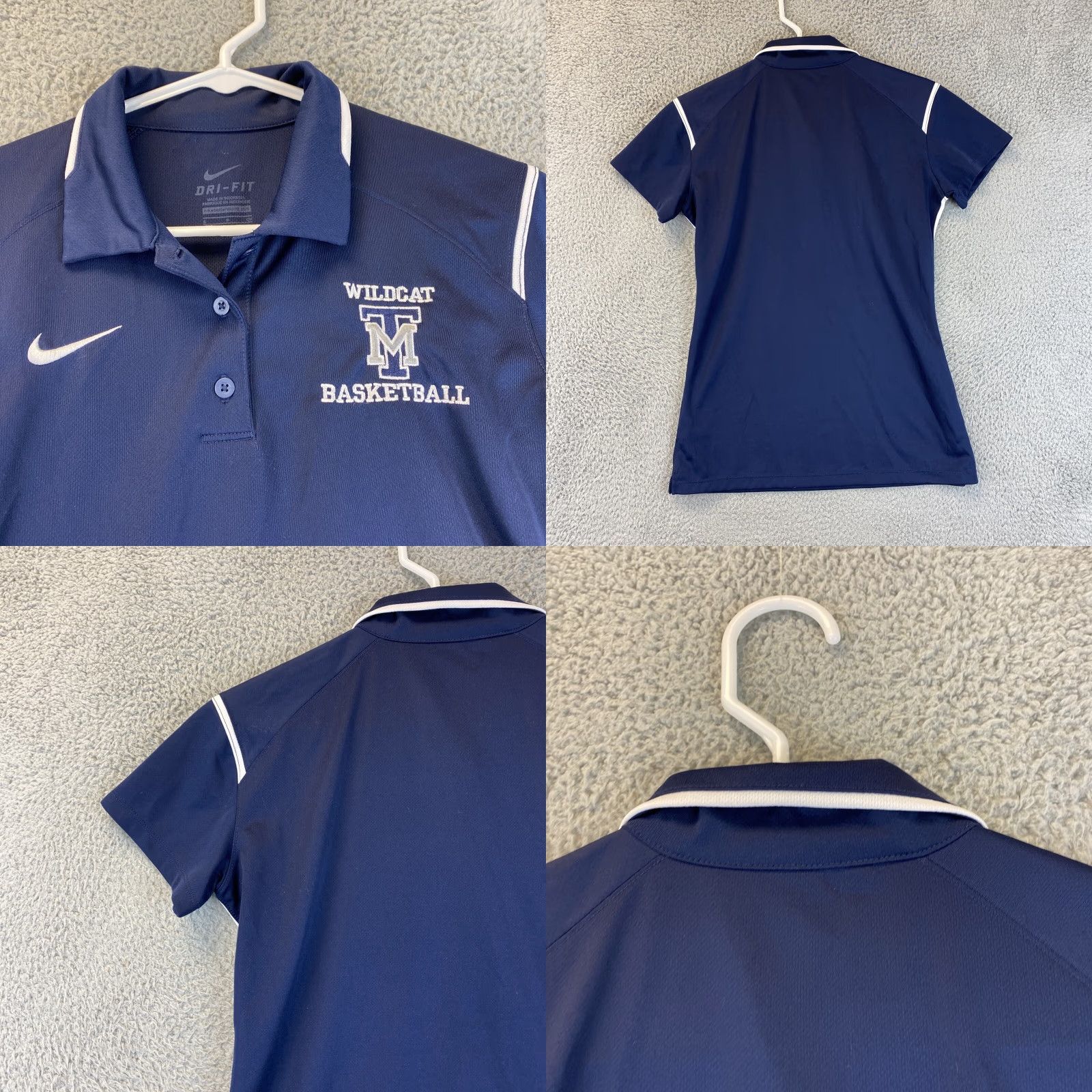 Nike Nike Dri-Fit Polo Shirt Women's Small Navy Activewear Short Sleeve Athletic Sports Size S / US 4 / IT 40 - 8 Thumbnail