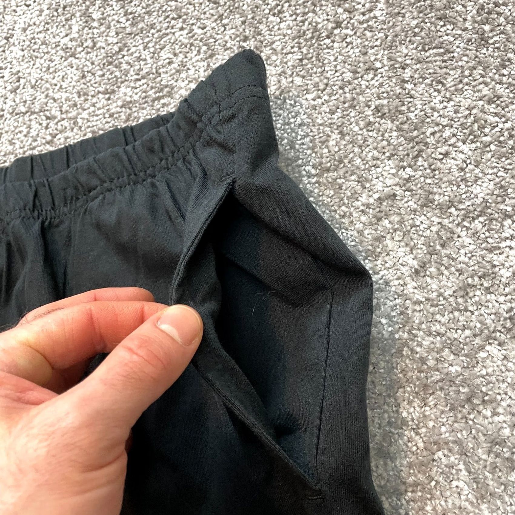 Blair Blair Sweatshorts Womens 2XL Black Elastic Waist Rolled Soft Casual Stretch 8" Size 26" / US 2 / IT 38 - 5 Thumbnail