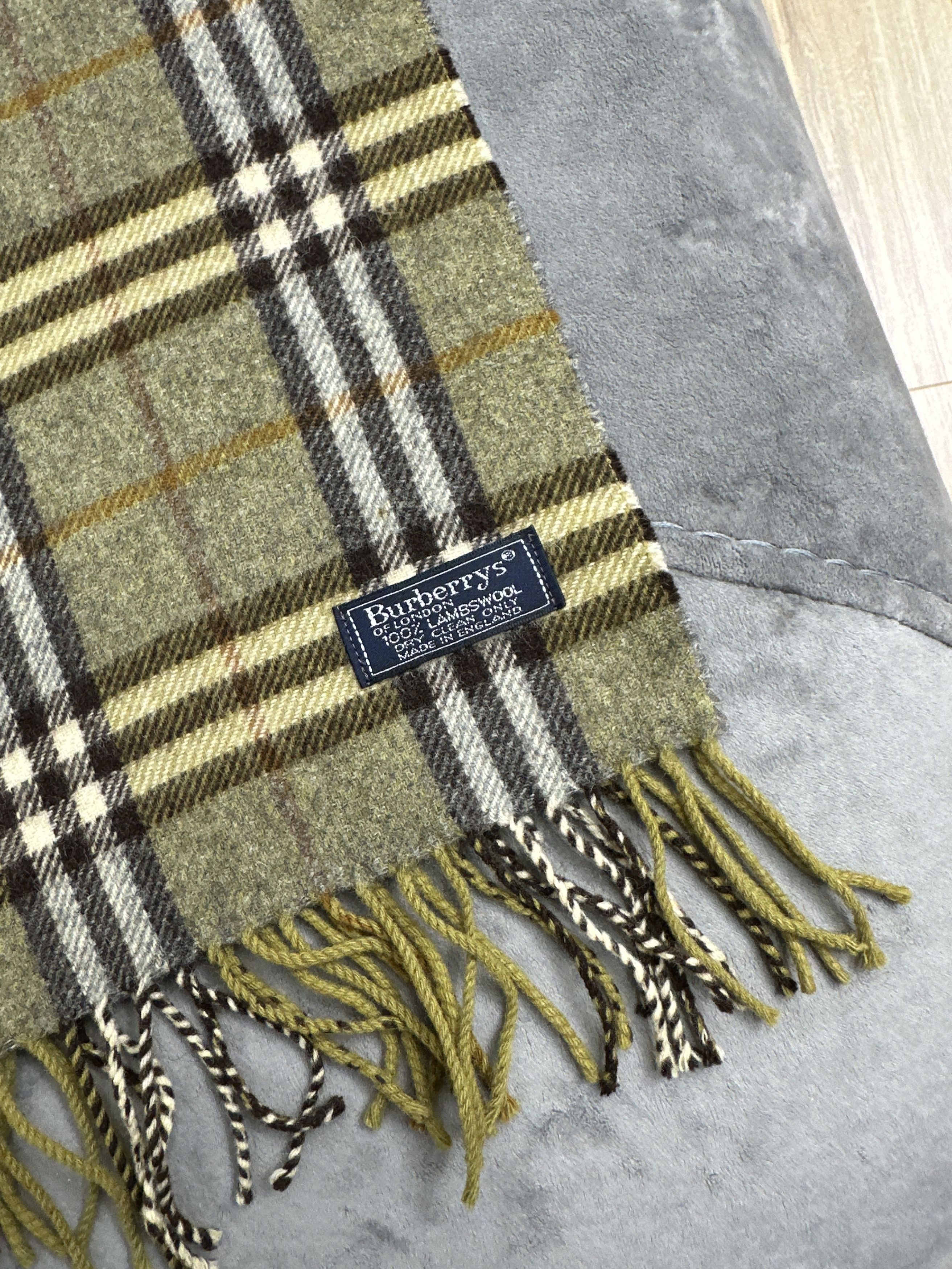 Burberry Burberrys London Lambswool Check Scarf England 160x29 Cm Size ONE SIZE - 4 Thumbnail