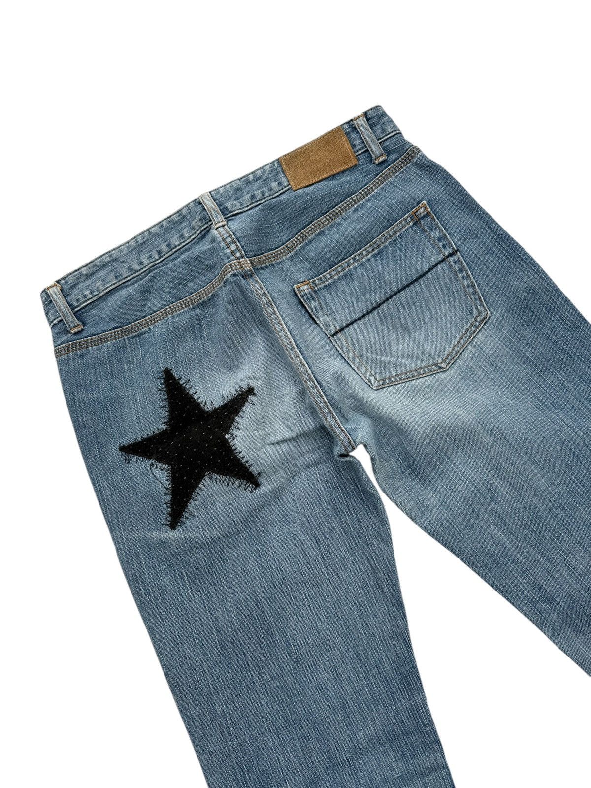 Hysteric Glamour E HYPHEN WORLD GALLERY PATCHWORK STYLE JEANS Size 31" - 8 Thumbnail