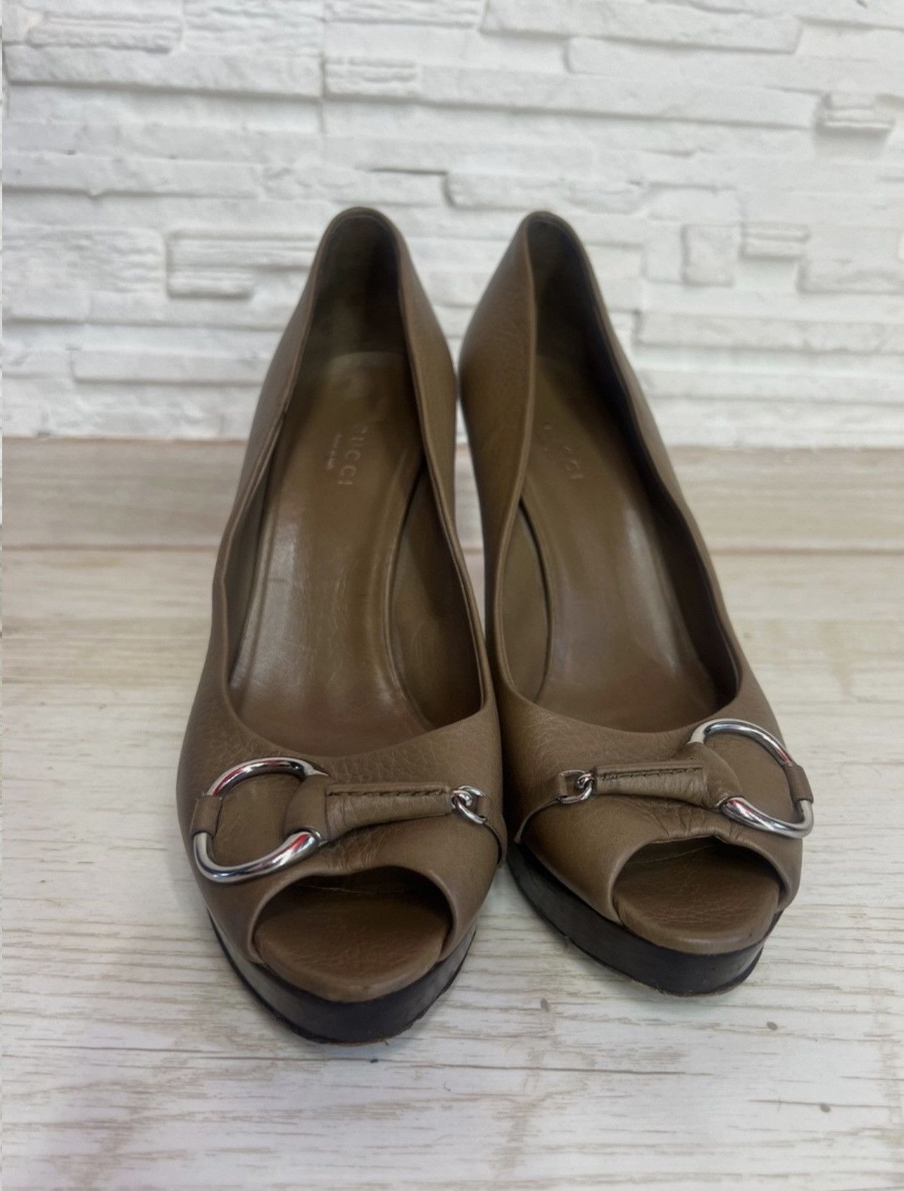 Gucci Gucci Horsebit Leather Pumps Block Heel Size 38 Size US 8 / IT 38 - 3 Thumbnail