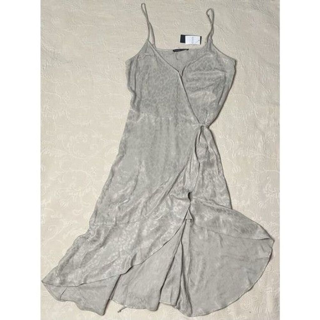 Abercrombie & Fitch NWT Abercrombie & Fitch Hi-Lo Ruffle Wrap Midi Dress Women L Size L / US 10 / IT 46 - 12 Thumbnail