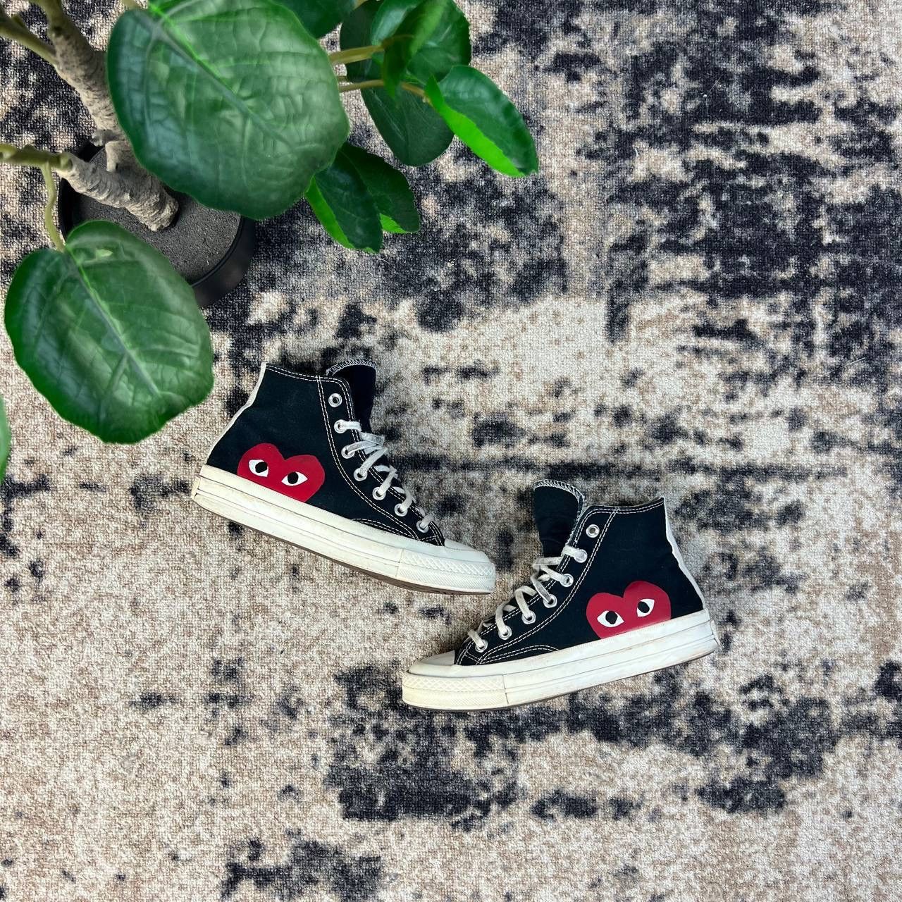 Converse Converse x Comme Des Garcons PLAY Hi-Top Sneakers Size US 7 / IT 37 - 1 Thumbnail