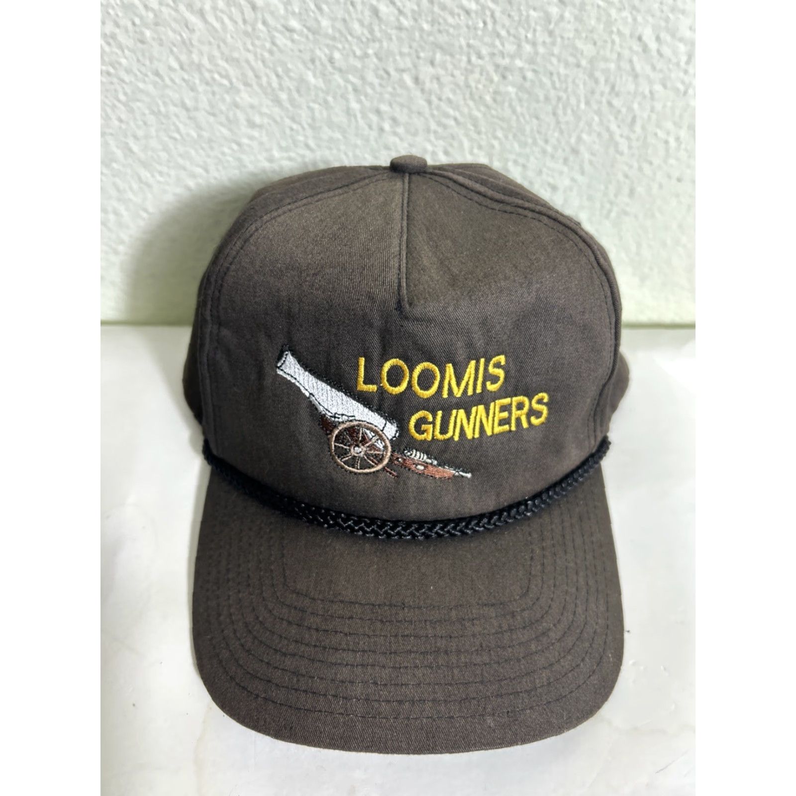 Vintage VINTAGE Richardson Baseball Hat Strap Back Brown Loomis Gunners Adjustable Men Size ONE SIZE - 5 Thumbnail