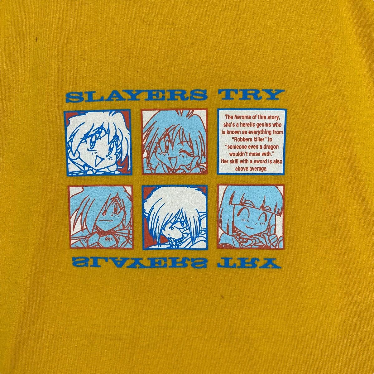 Anime × Vintage Vintage 90's SLAYERS TRY Anime Manga Tee Shirt Free Size Size US M / EU 48-50 / 2 - 2 Thumbnail