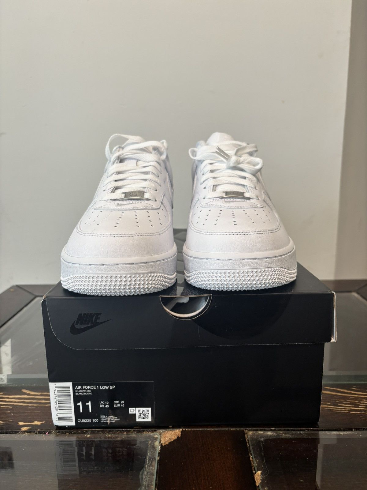 Nike Air Force 1 Supreme White Size US 11 / EU 44 - 4 Thumbnail