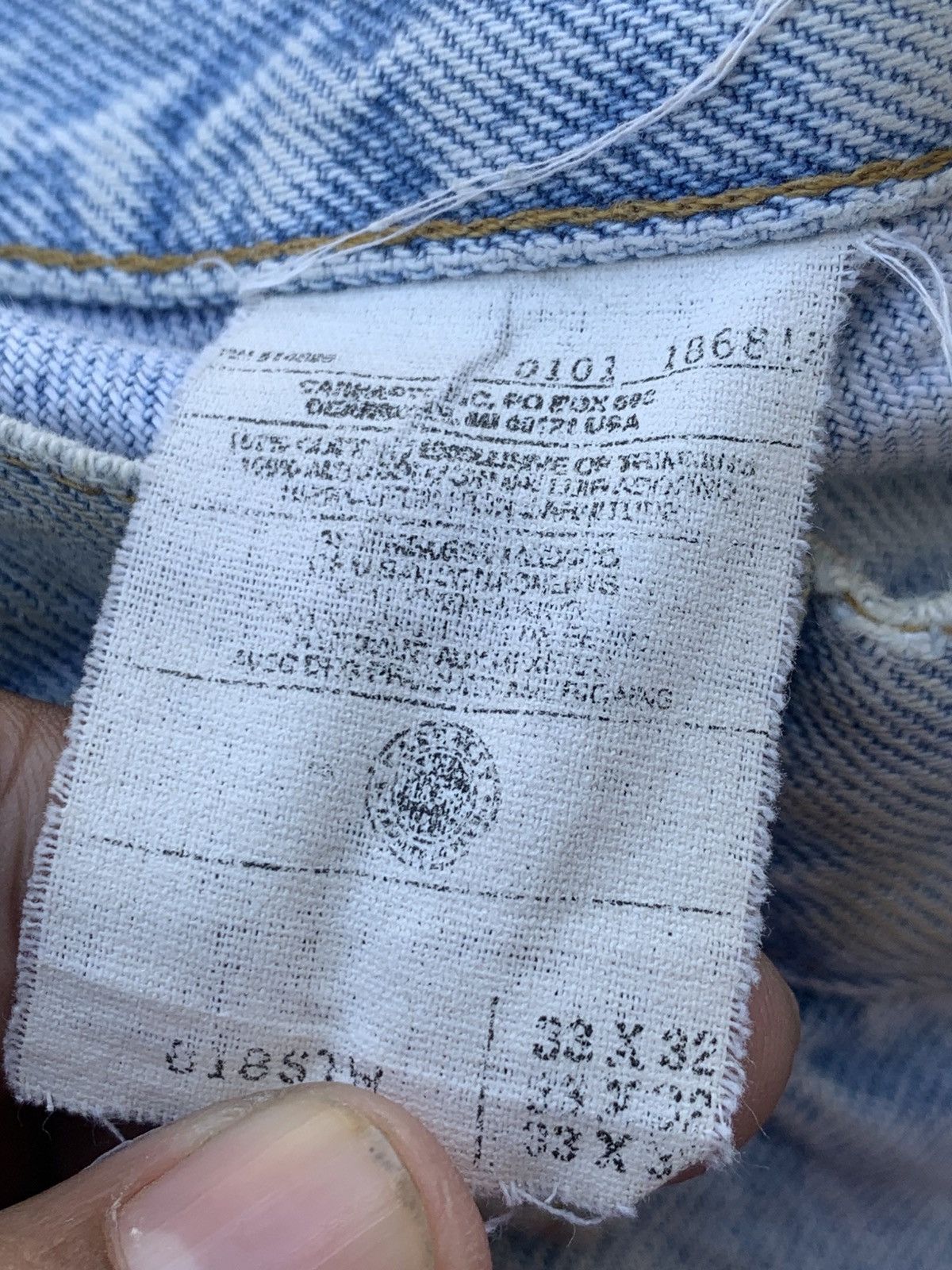 Carhartt Distressed CARHARTT vintage straight cut & dirty. Size US 32 / EU 48 - 3 Thumbnail