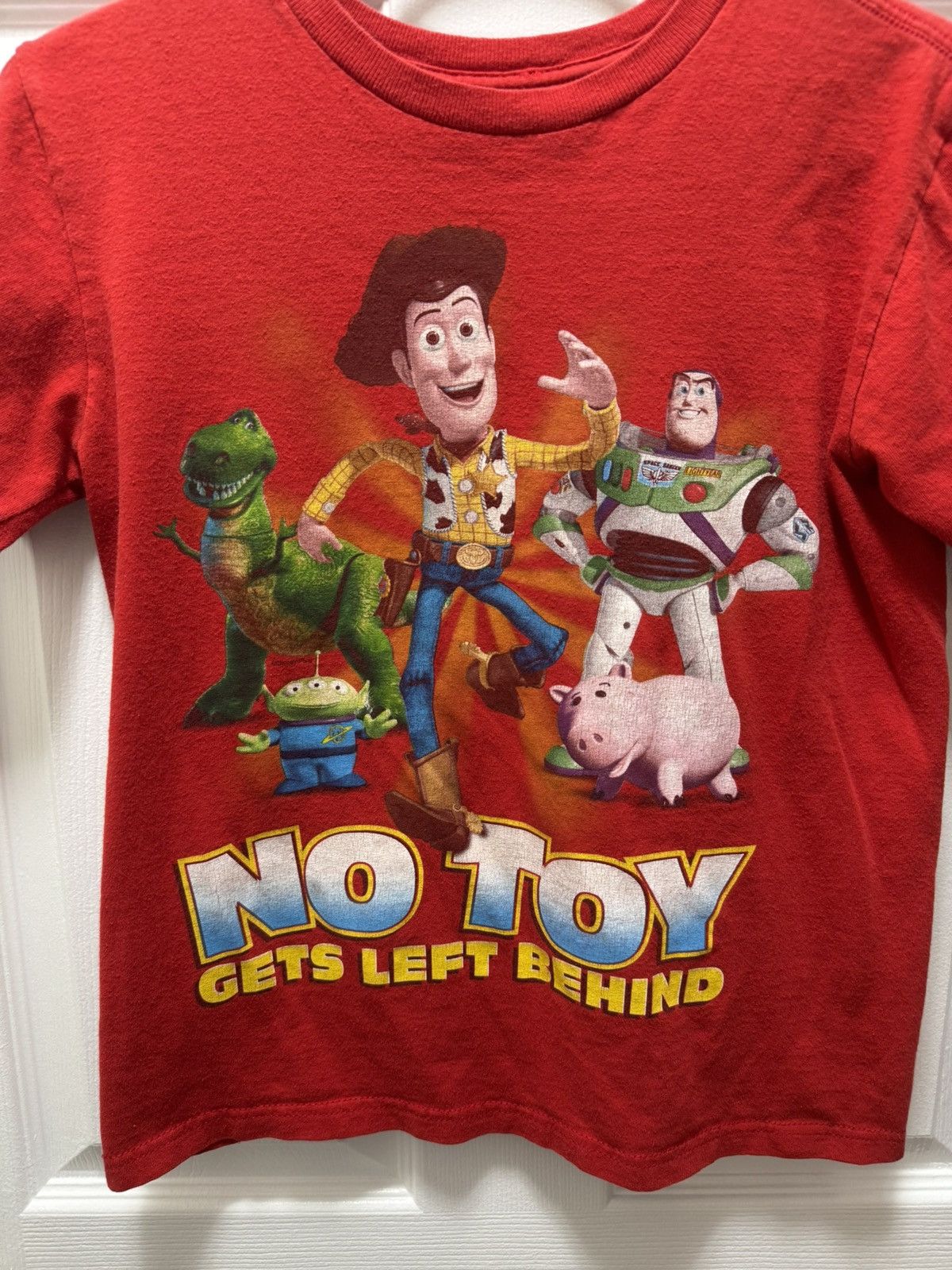 Disney Disney Toy Story No Toy Left Behind Vintage Baby Tee Red Size US XXS / EU 40 - 2 Thumbnail