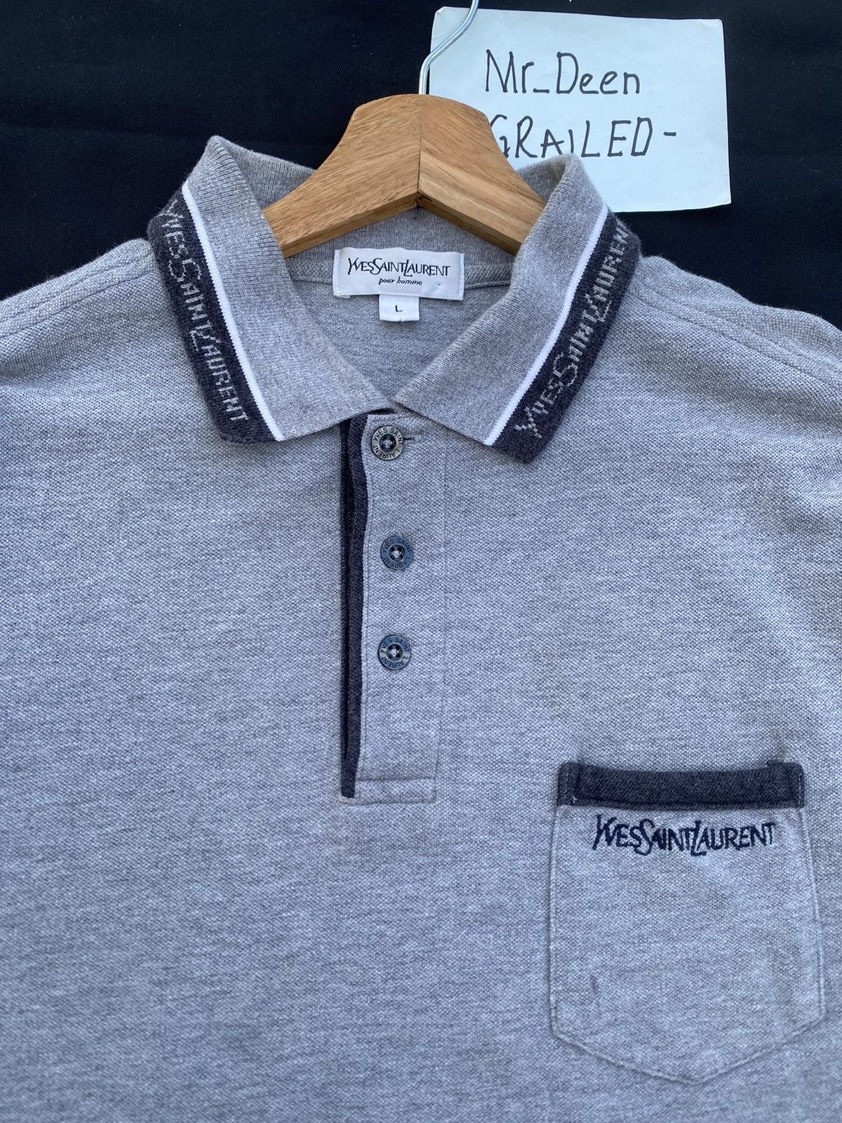 Yves Saint Laurent Rare Vintage Yves Saint Laurent YSL Polo Shirt Size US L / EU 52-54 / 3 - 6 Thumbnail