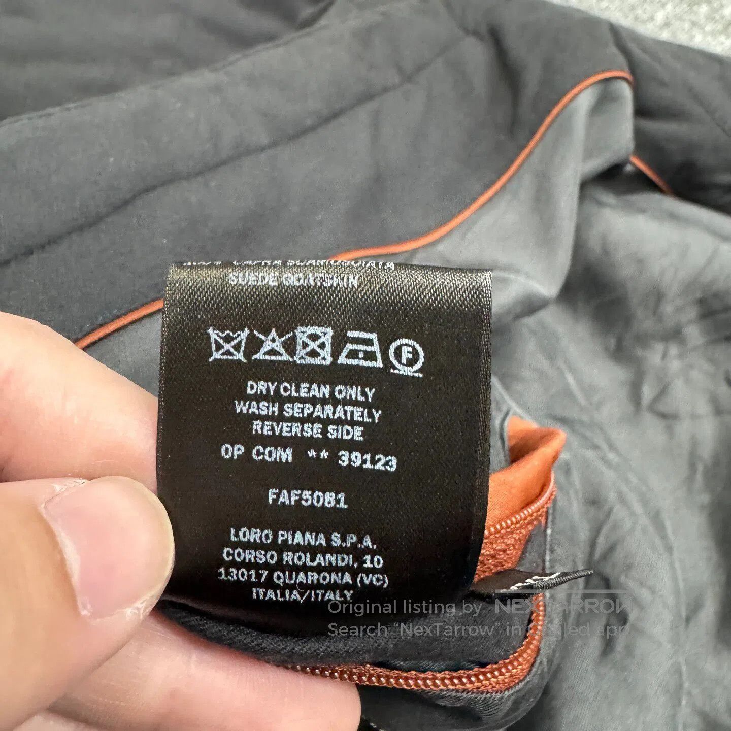 Loro Piana LORO PIANA Leather-tanned wool-cotton coat with (seam-stit Size US XXL / EU 58 / 5 - 6 Thumbnail