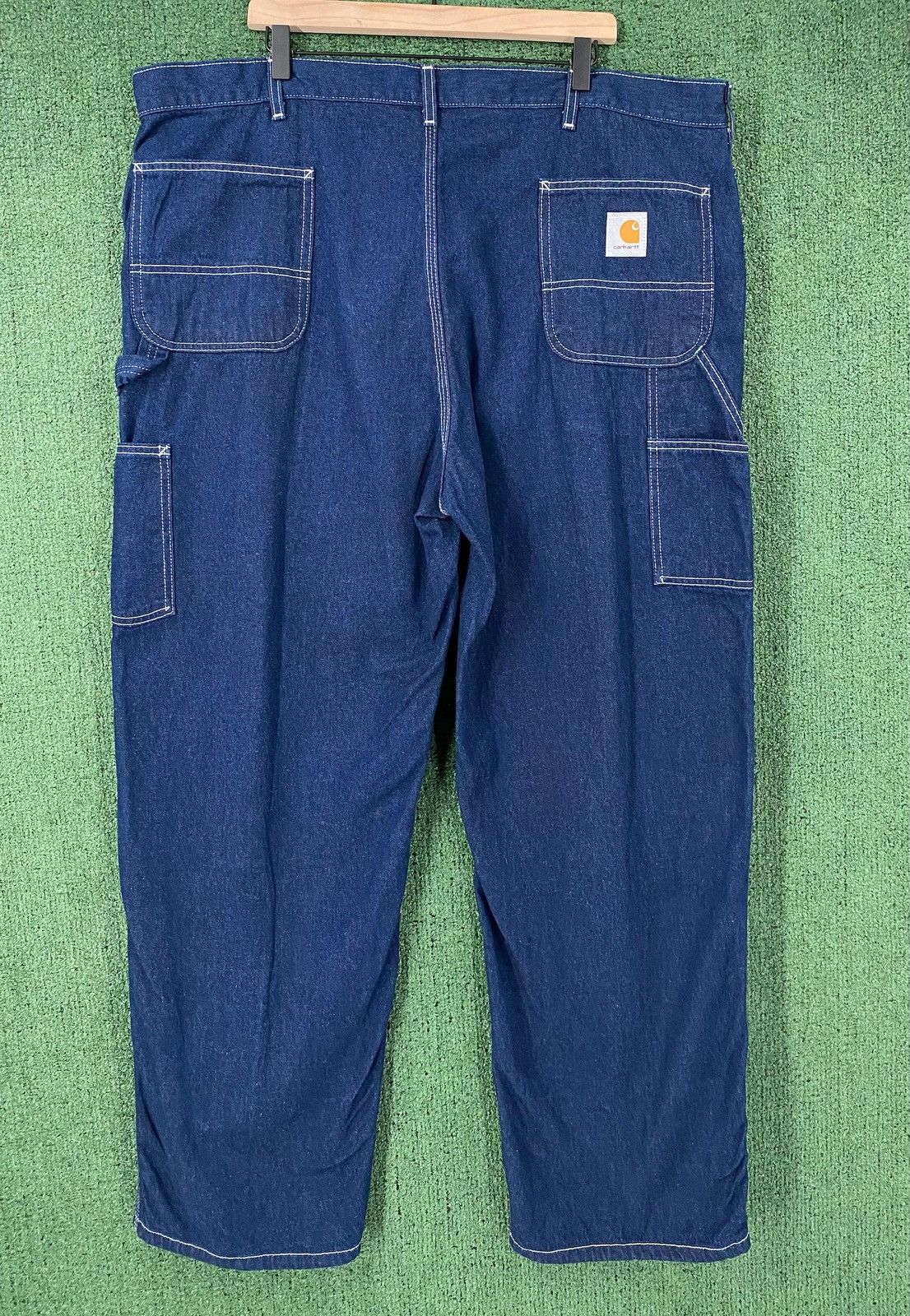 Carhartt Y2K Carhartt B03 Dungaree Carpenter Dark Denim Jeans 44x32 Size US 44 / EU 60 - 4 Thumbnail