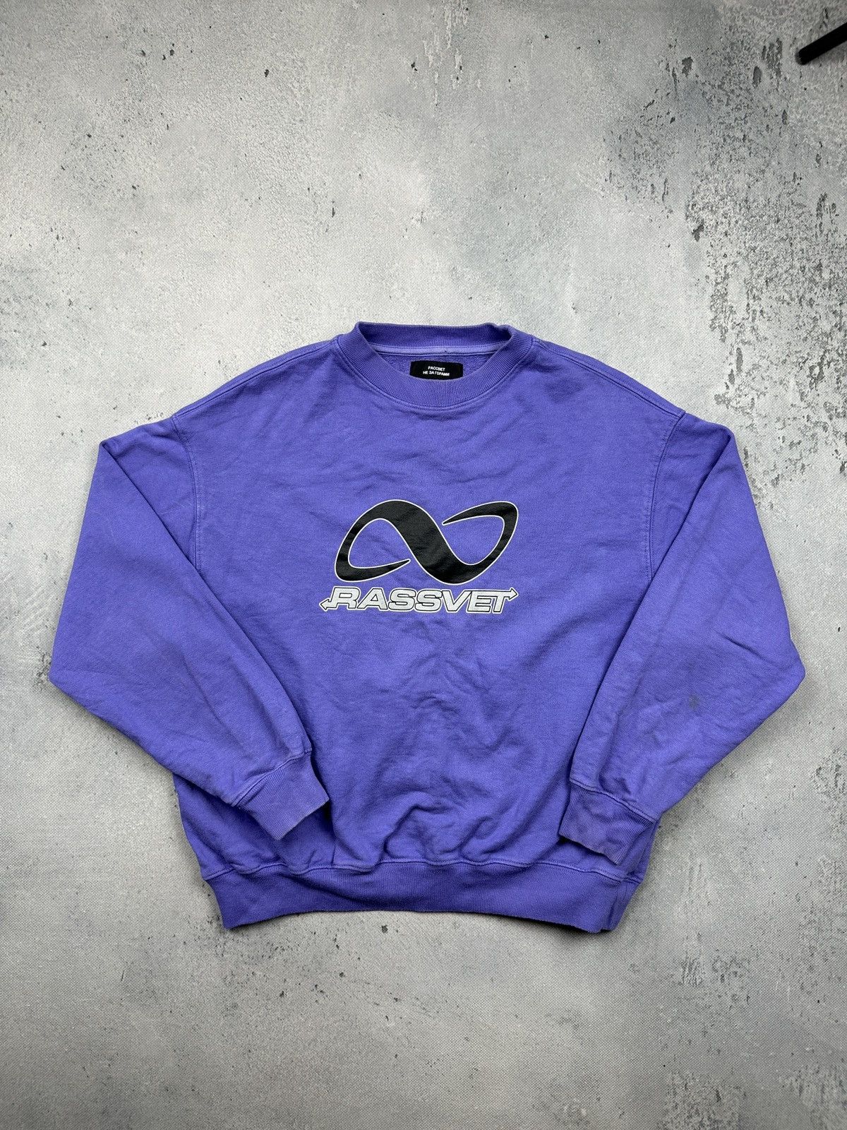 PACCBET Rassvet PACCBET Purple Logo Crewneck Sweatshirt Cotton Size US XS / EU 42 / 0 - 12 Thumbnail