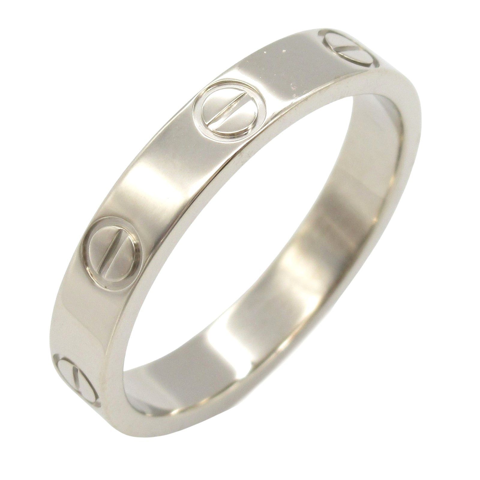 Cartier Cartier Mini Love Ring K18Wg (White Gold) Silver Size ONE SIZE - 1 Thumbnail