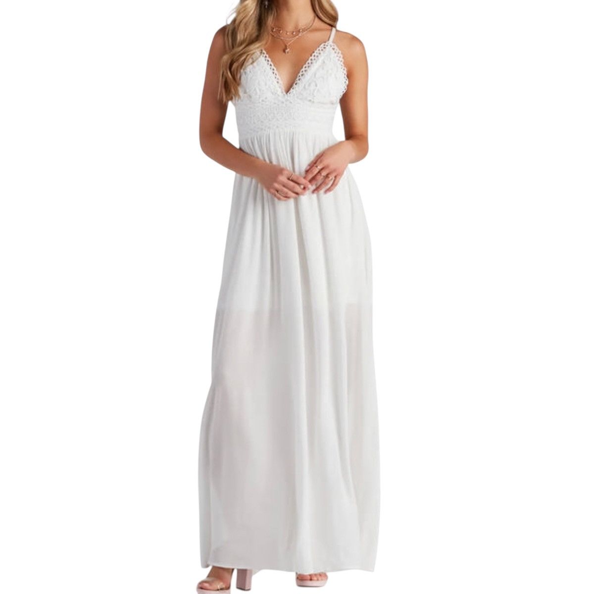 Other Windsor Boho Breeze crochet maxi dress Size S / US 4 / IT 40 - 1 Thumbnail
